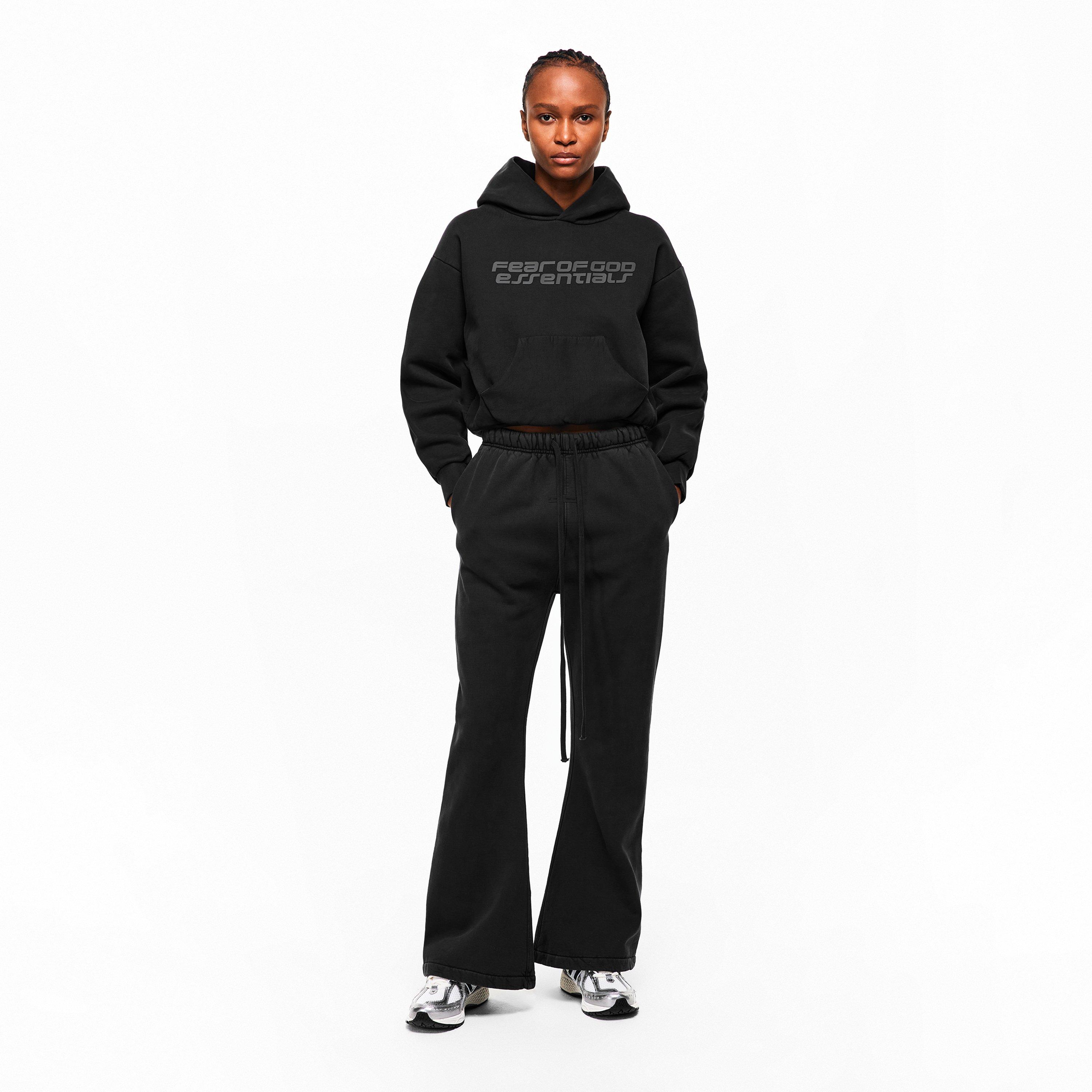 Vintage Blk - Fear Of God Essentials - Women's Open Hem Fleece Joggers - 5