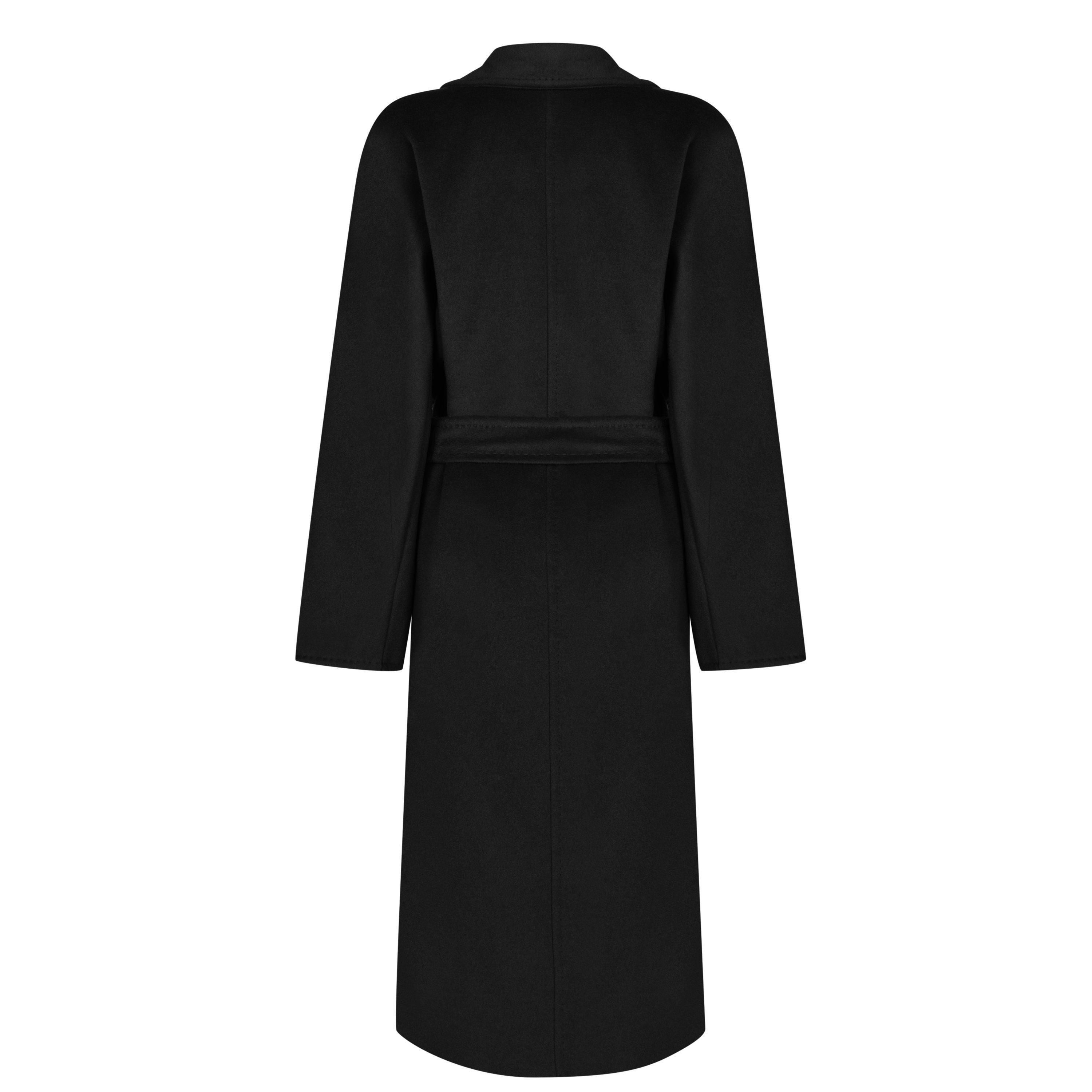 Black 003 - Max Mara - Women's Madame Icon Wool Cashmere Long Oversized Fit Overcoat - 5