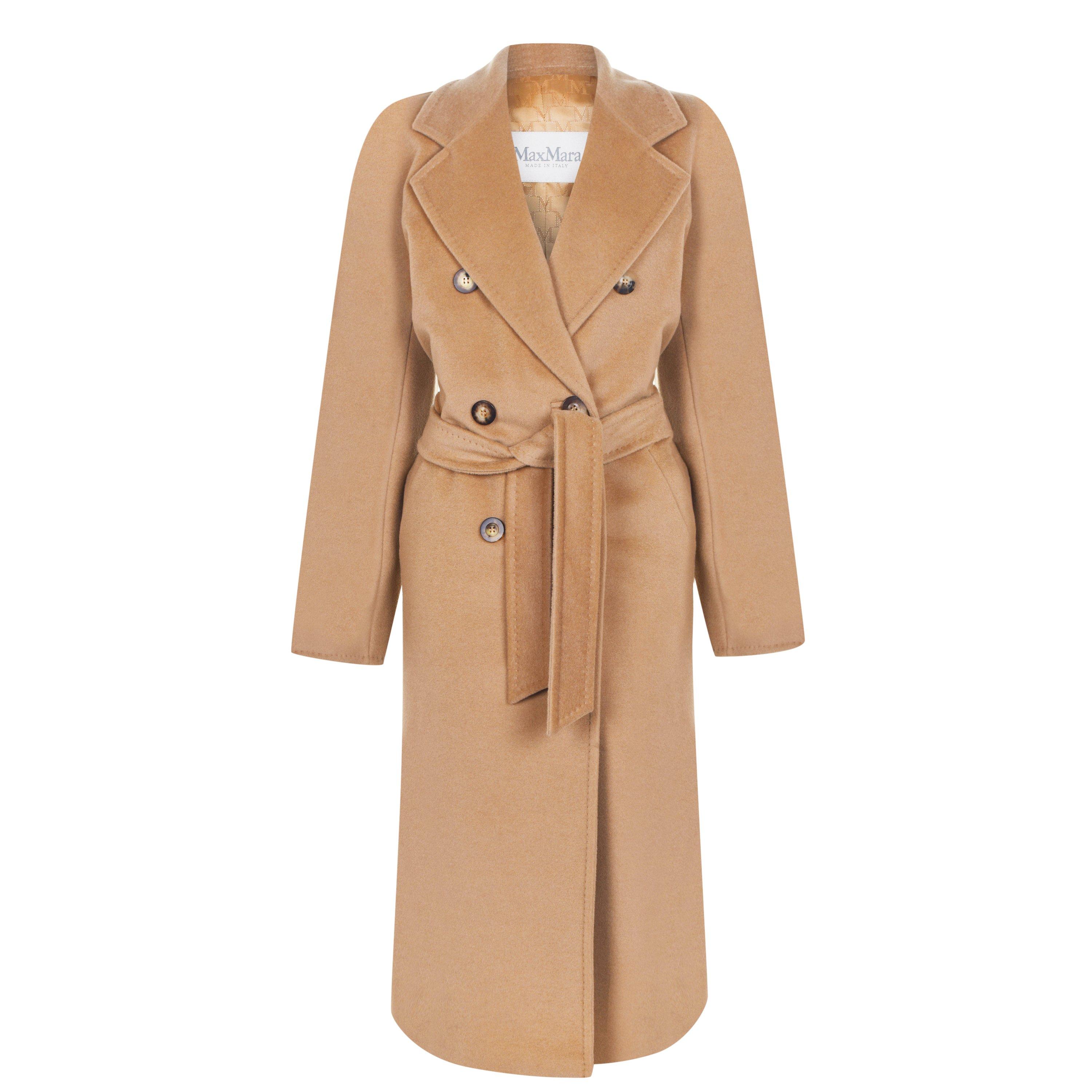 Max Mara Women's Madame Icon Wool Cashmere Long Oversized Fit Overcoat - Camel 001 - Size 12 (44)