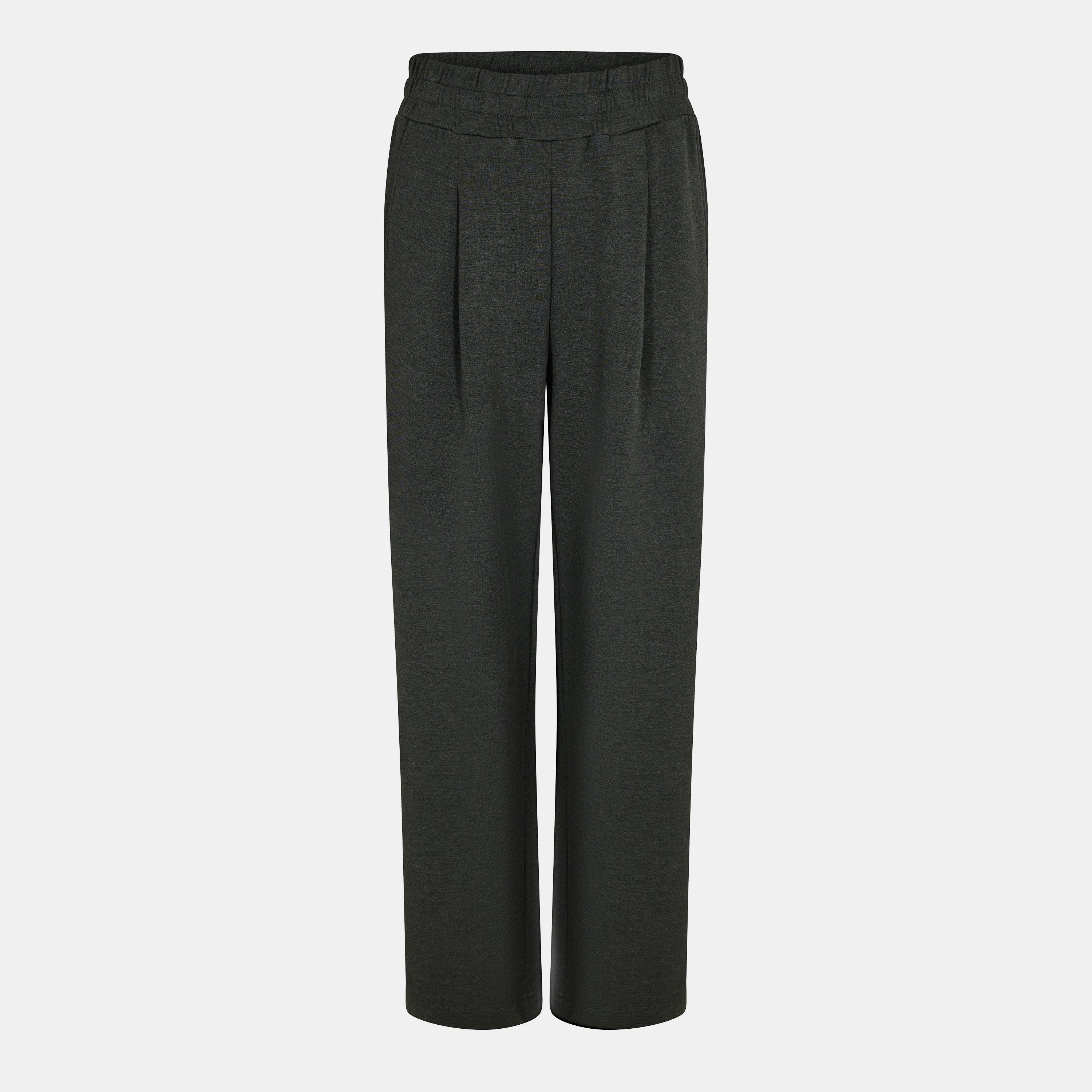 olive marl - Varley - Womens Wide Open Hem Fleece Joggers - 1