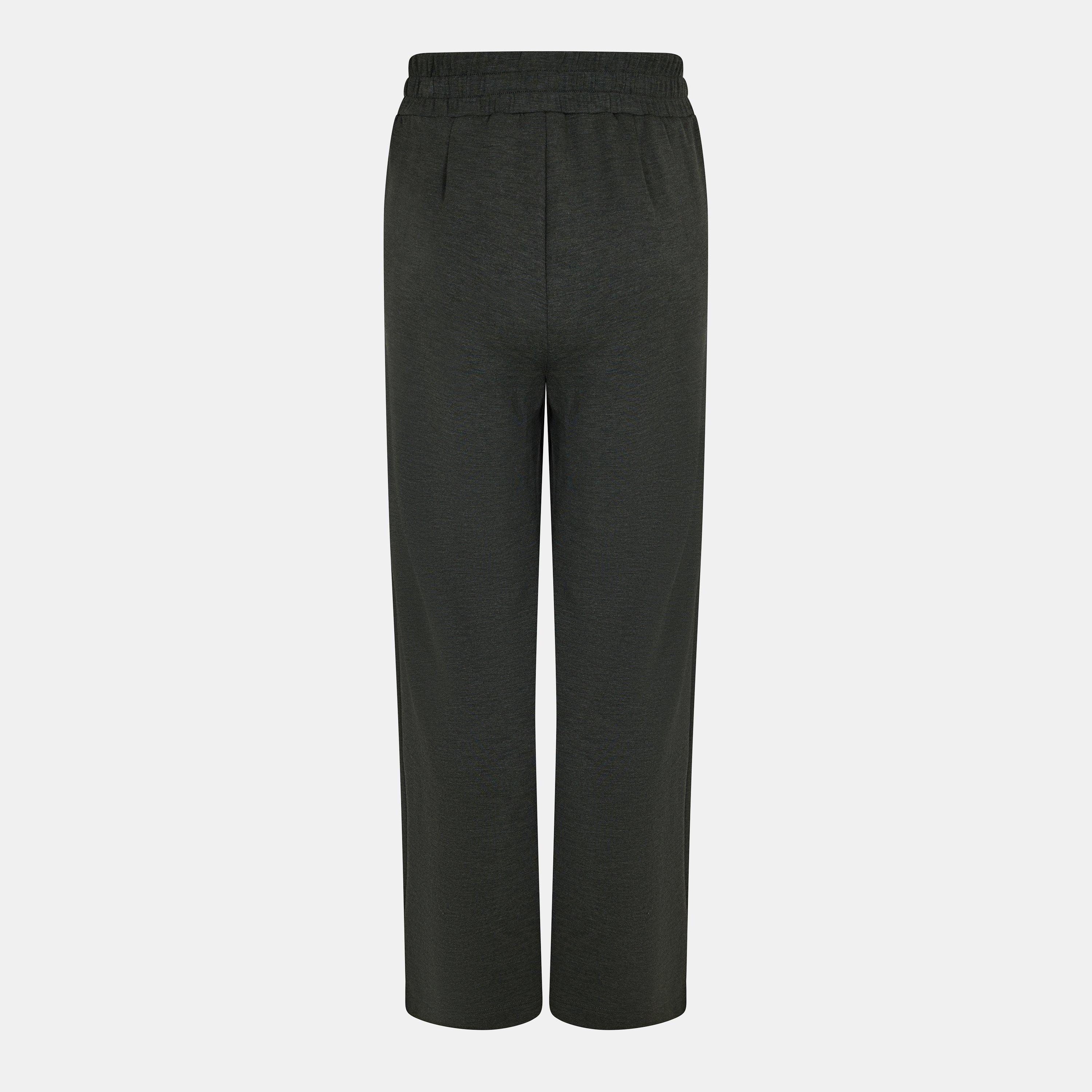 olive marl - Varley - Womens Wide Open Hem Fleece Joggers - 2
