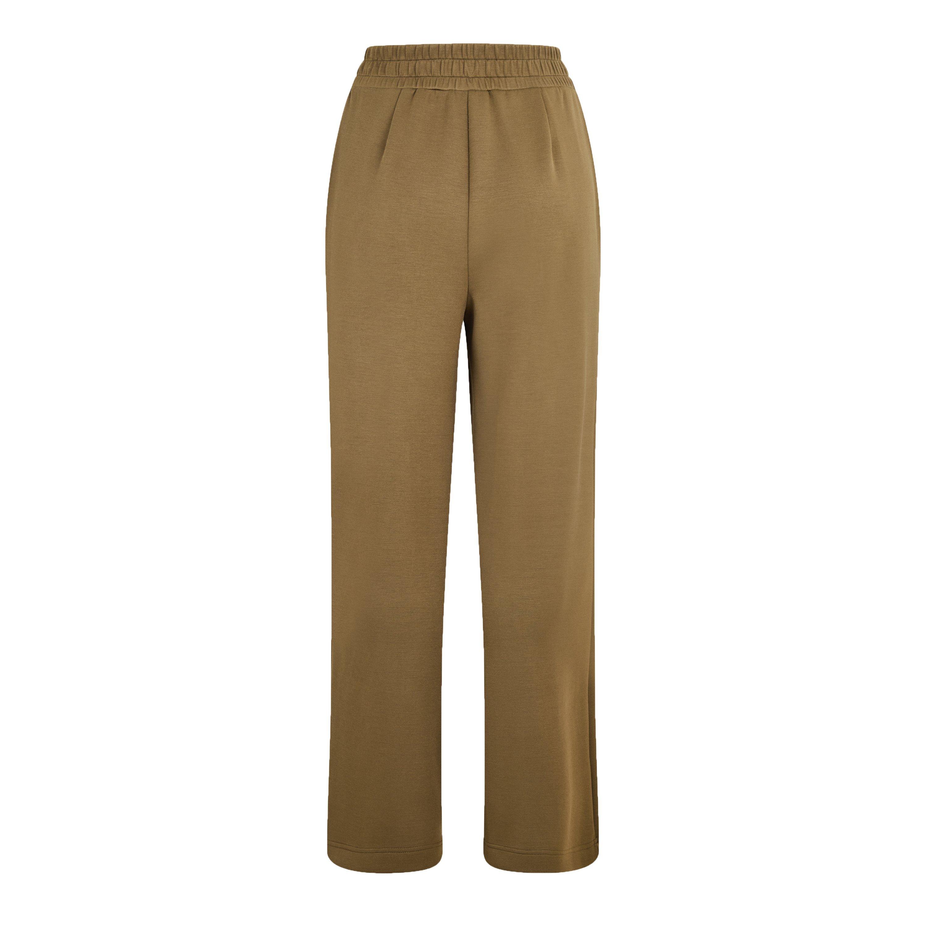 military olive - Varley - Womens Wide Open Hem Fleece Joggers - 2