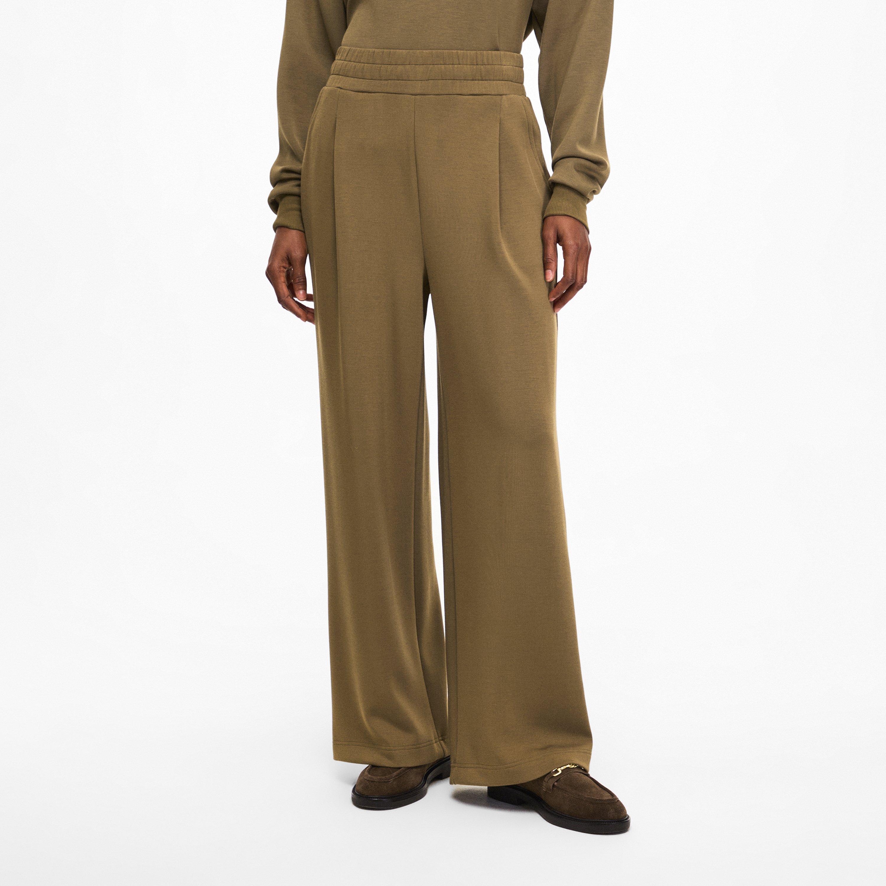 military olive - Varley - Womens Wide Open Hem Fleece Joggers - 3