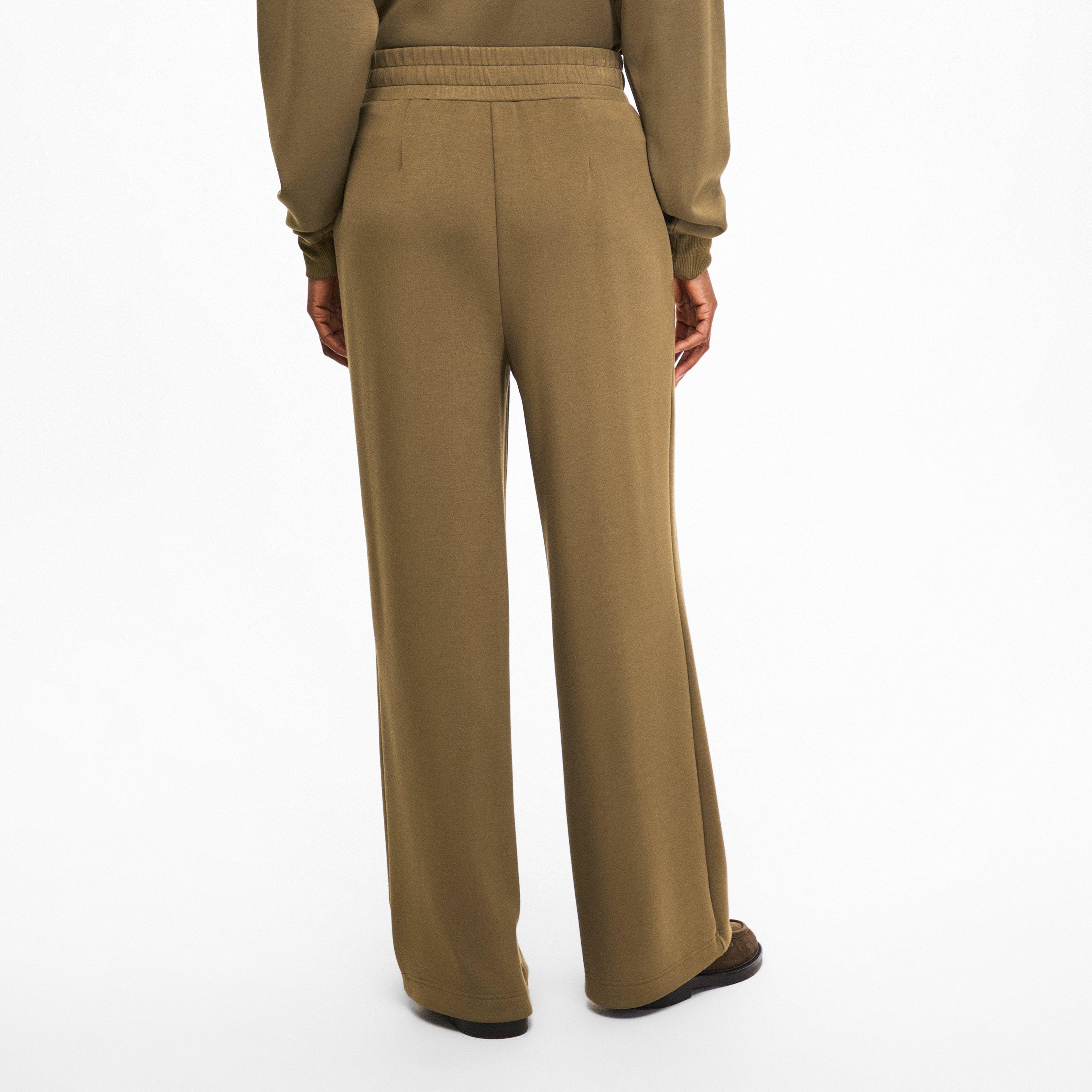 military olive - Varley - Womens Wide Open Hem Fleece Joggers - 4