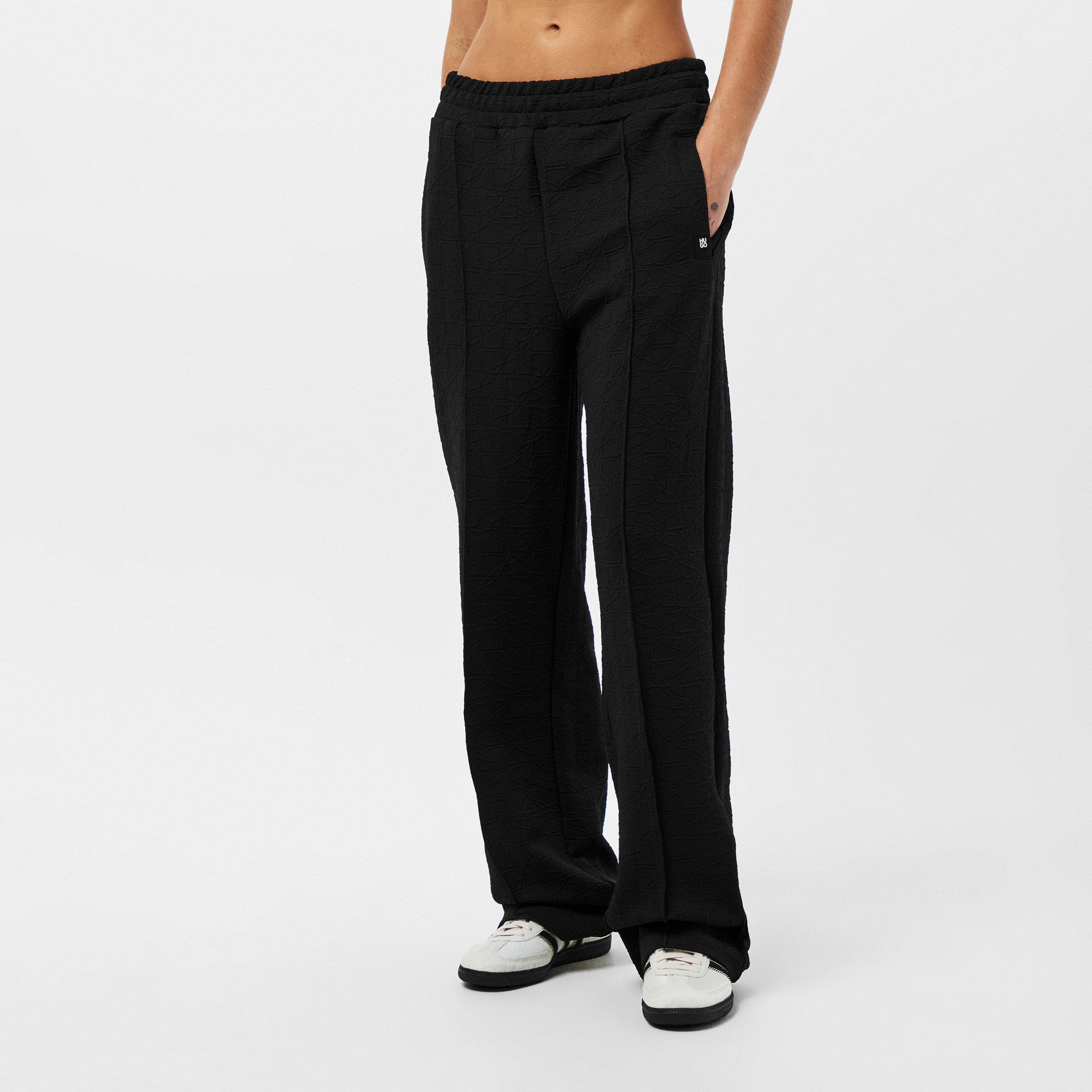 Black 968 - Hugo - Women's Open Hem Fleece Joggers - 3