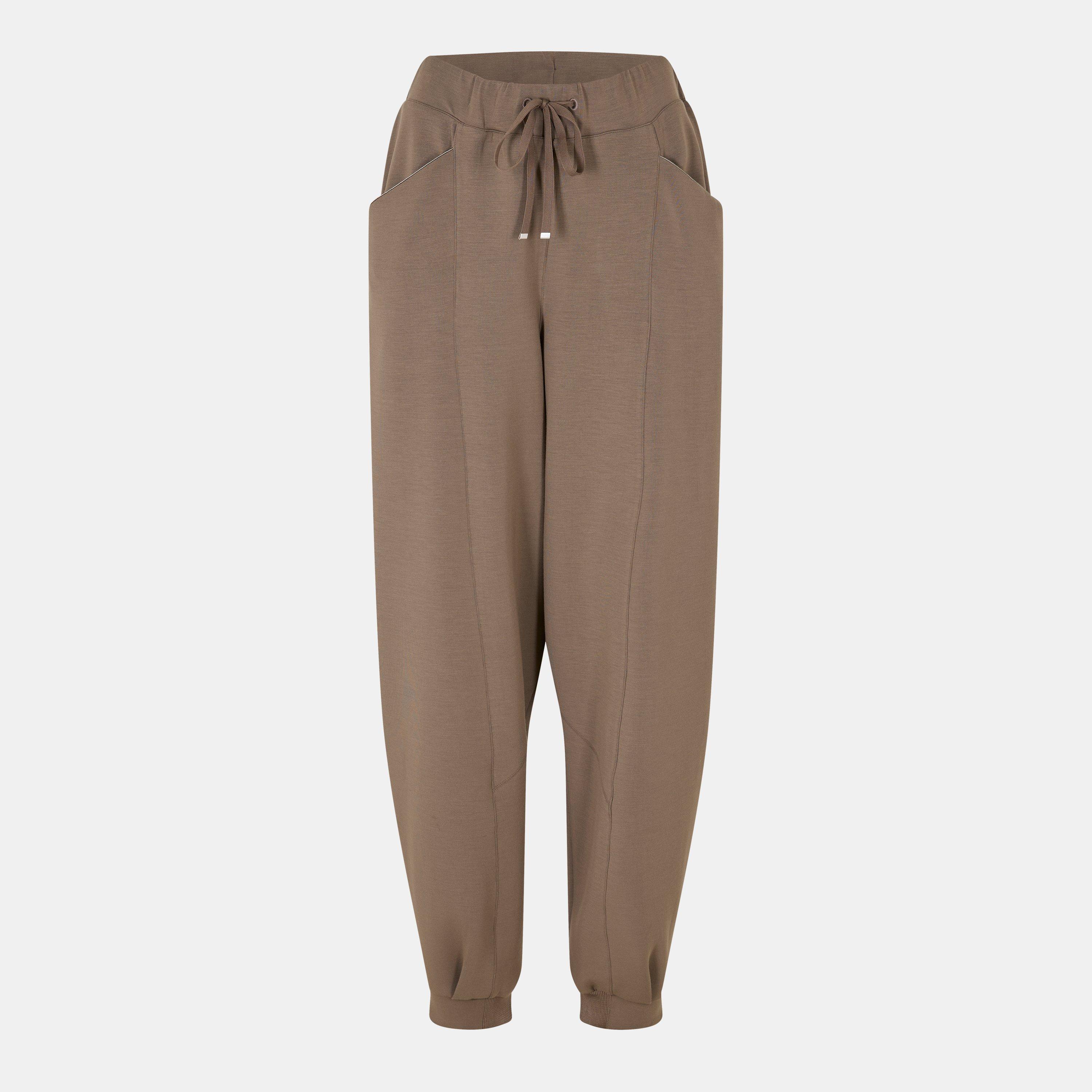 Charcoal 019 - Boss - Women's Edarea Closed Hem Fleece Trousers - 1
