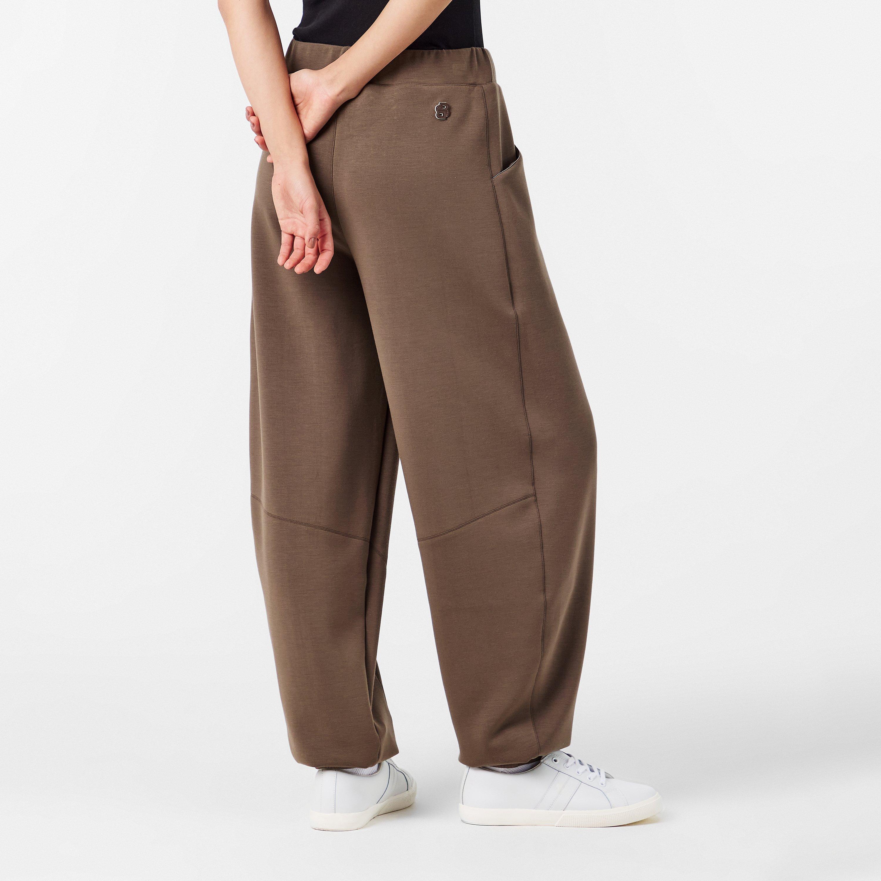 Charcoal 019 - Boss - Women's Edarea Closed Hem Fleece Trousers - 4