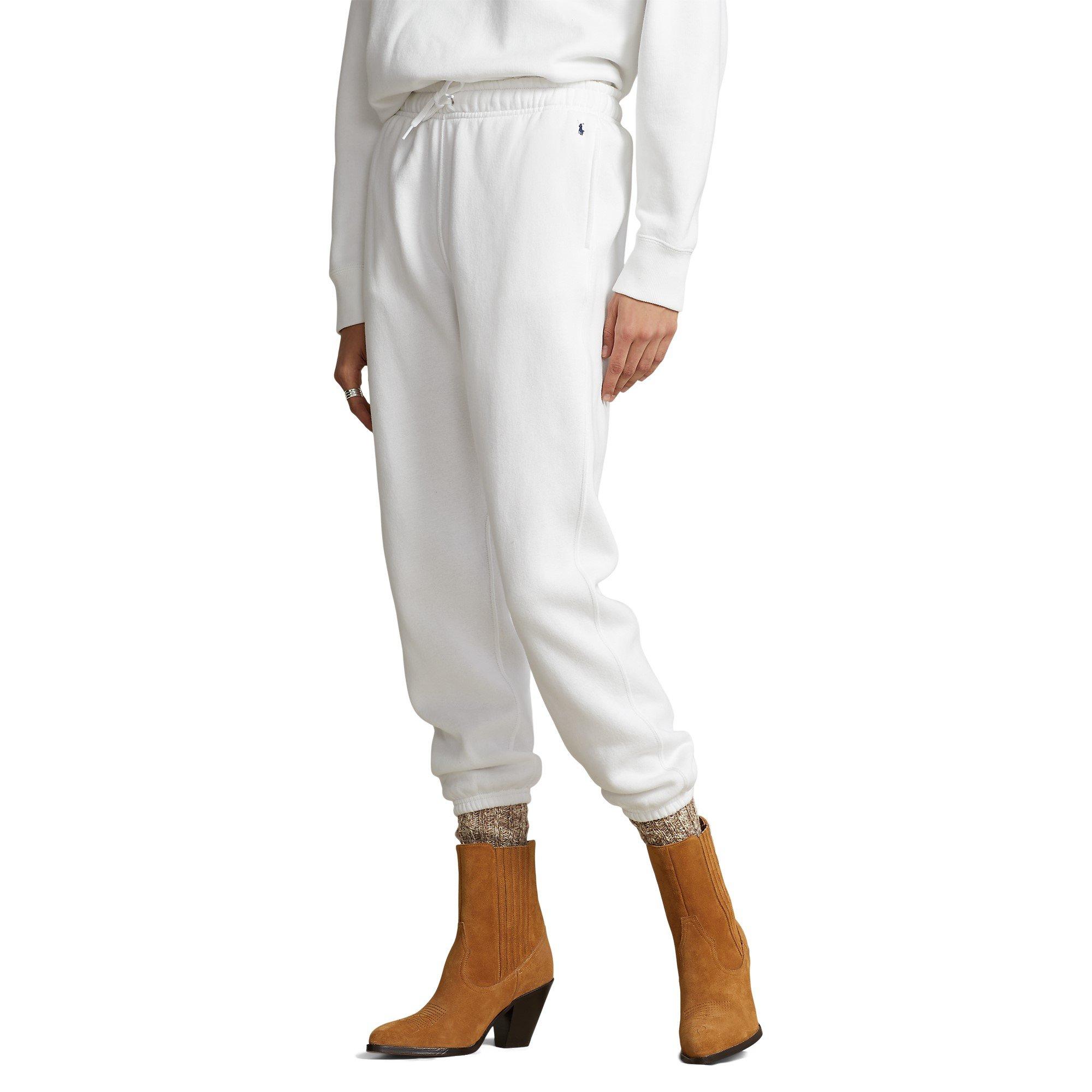 White - Polo Ralph Lauren - Pony Fleece Joggers - 2