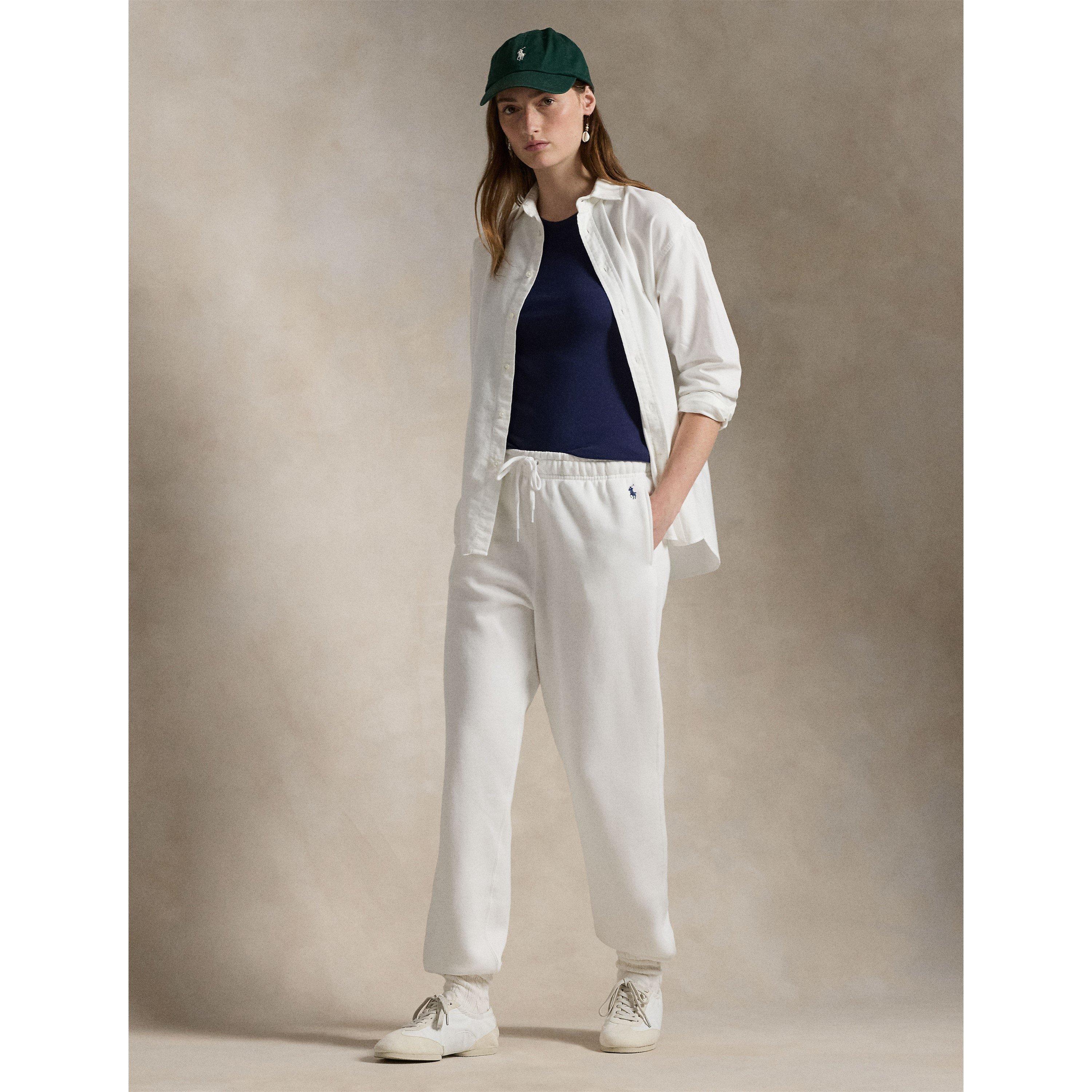 White - Polo Ralph Lauren - Pony Fleece Joggers - 4