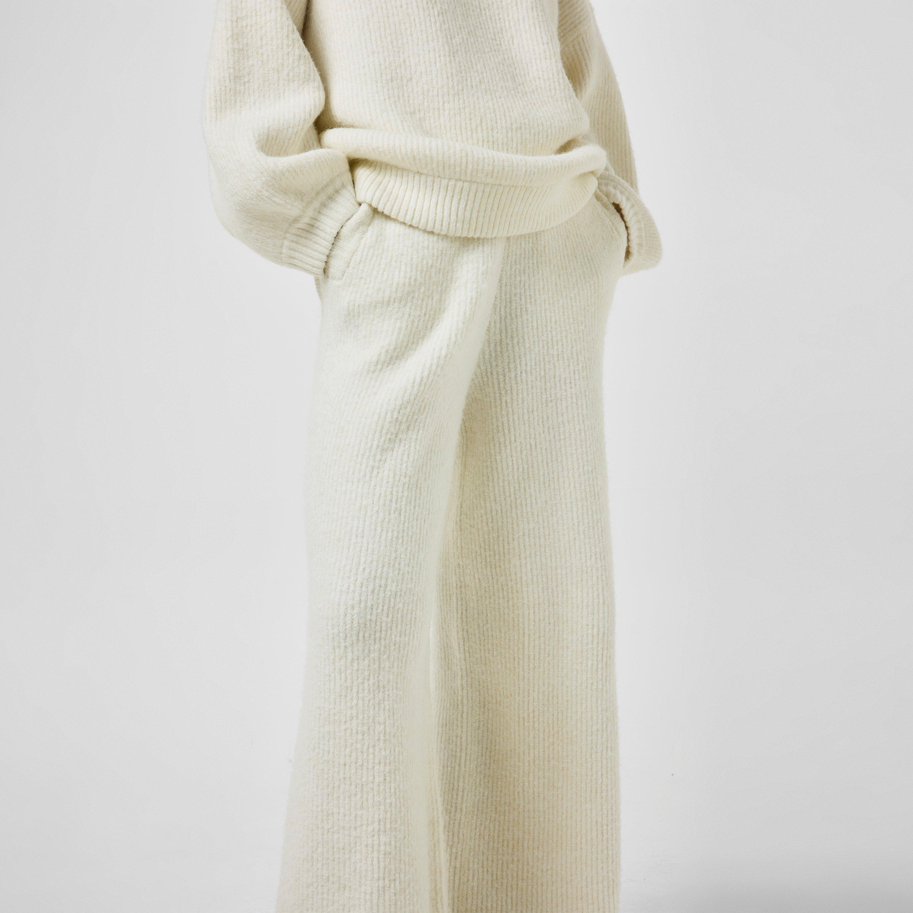 Vintage bijela - Jack Wills - Oversized Knitted Trousers - 3