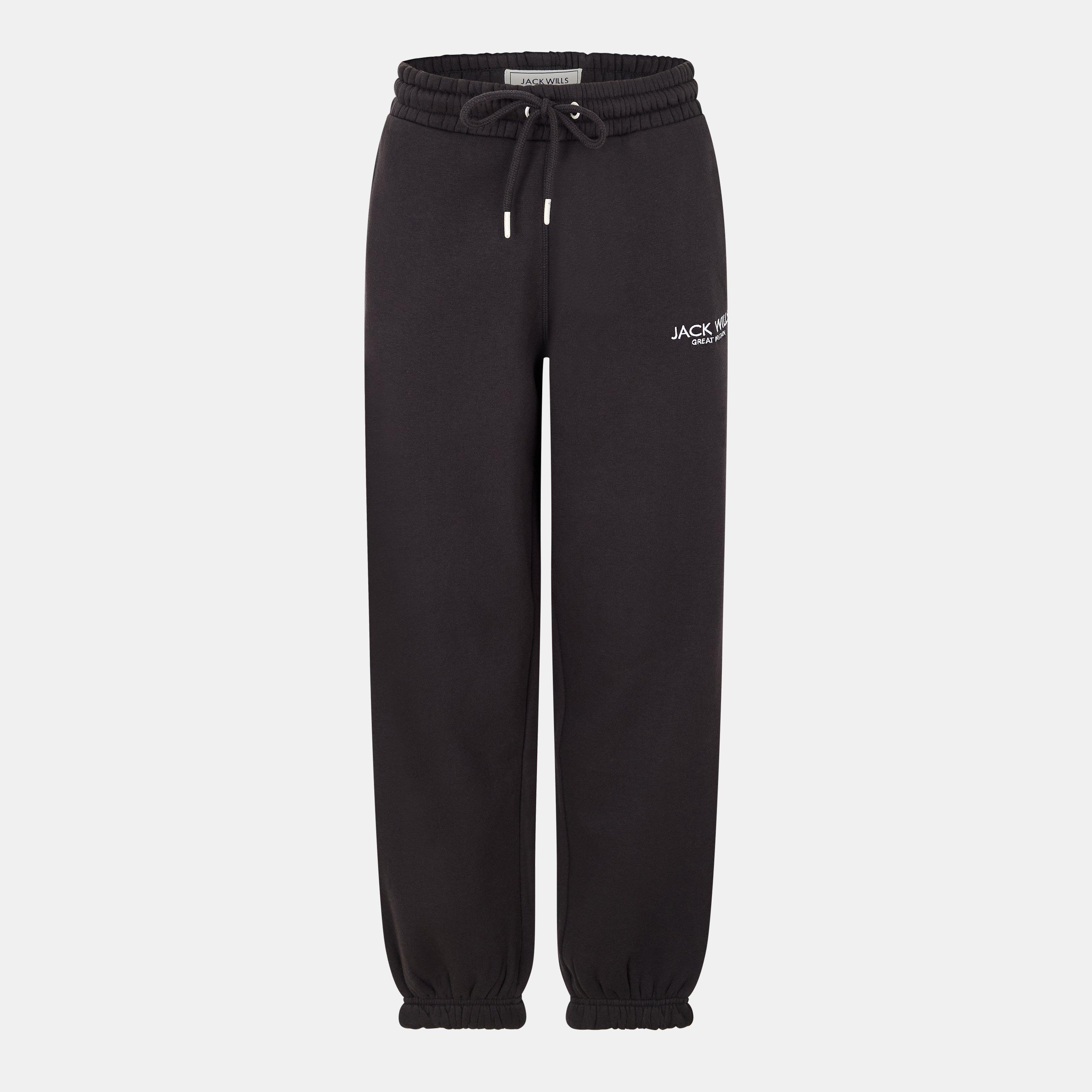 Black - Jack Wills - Bayton Relaxed Joggers Womens - 1