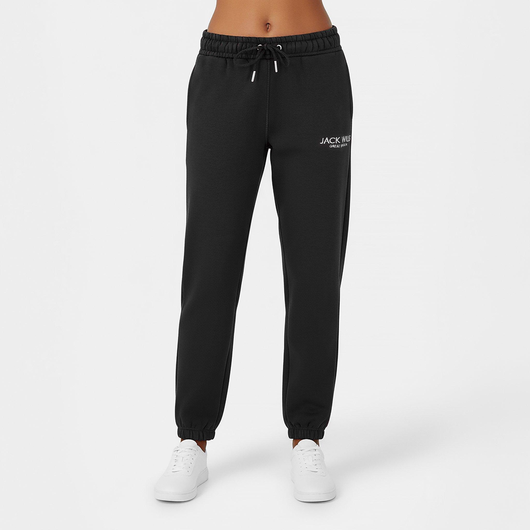 Black - Jack Wills - Bayton Relaxed Joggers Womens - 3