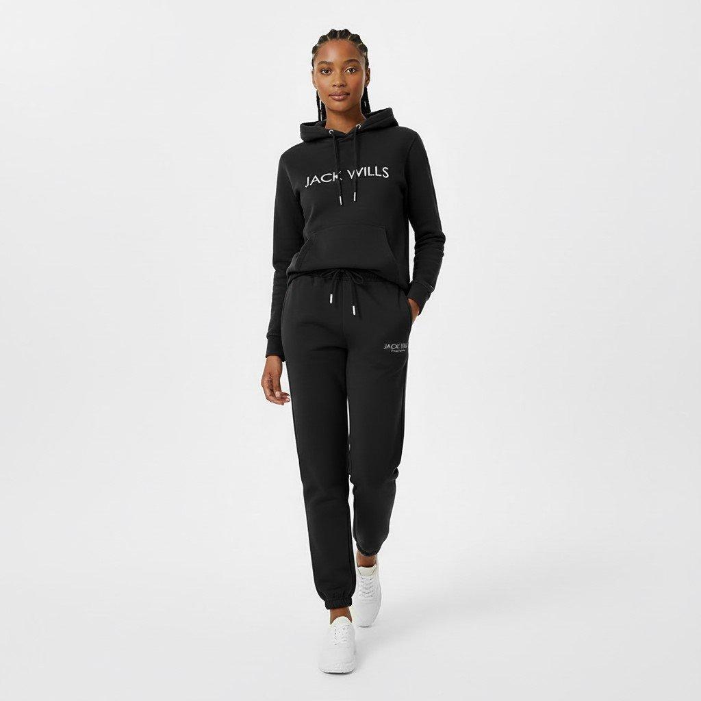 Black - Jack Wills - Bayton Relaxed Joggers Womens - 5