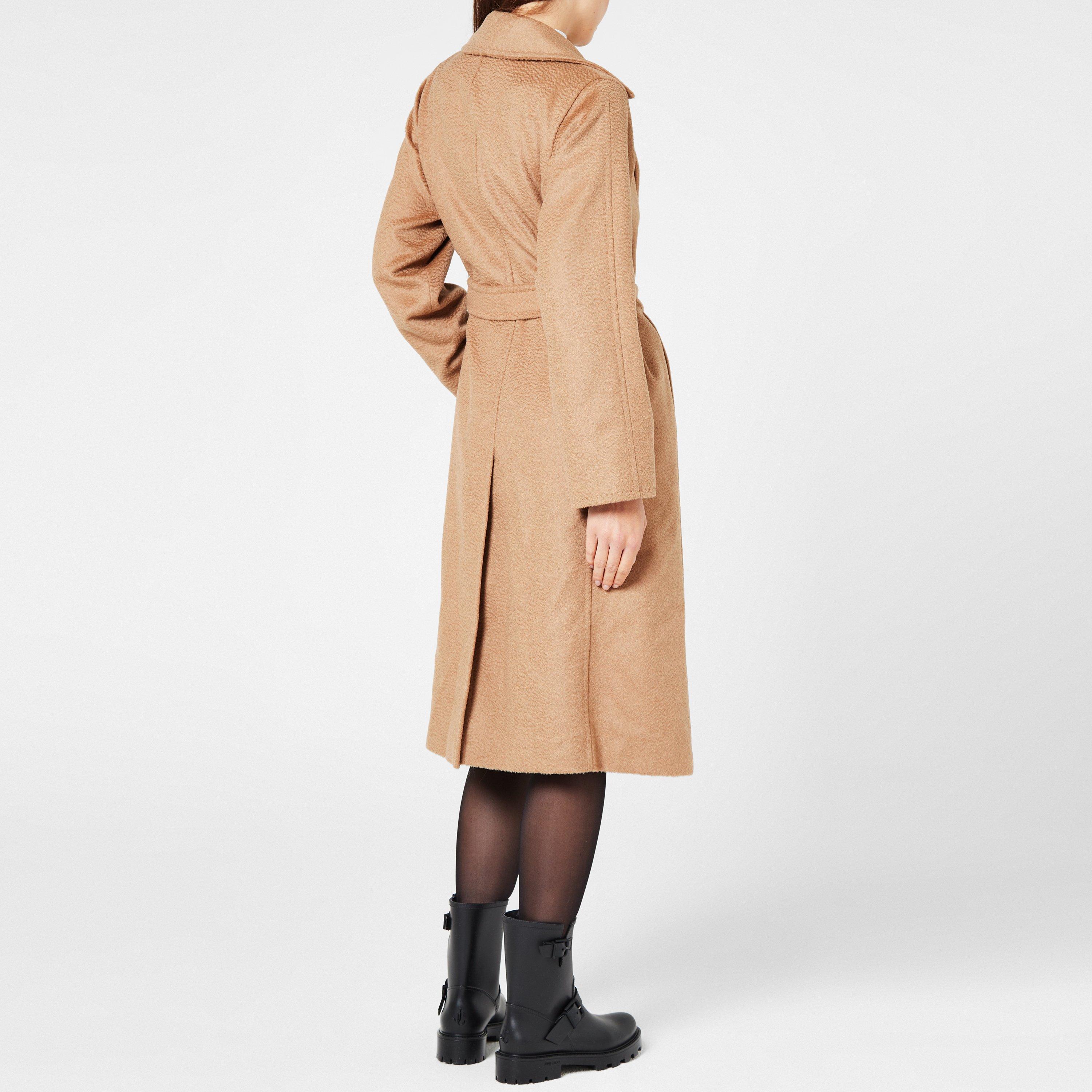 Camel 001 - Max Mara - Women's Manuel Camelwool Long Sleeve Overcoat - 3