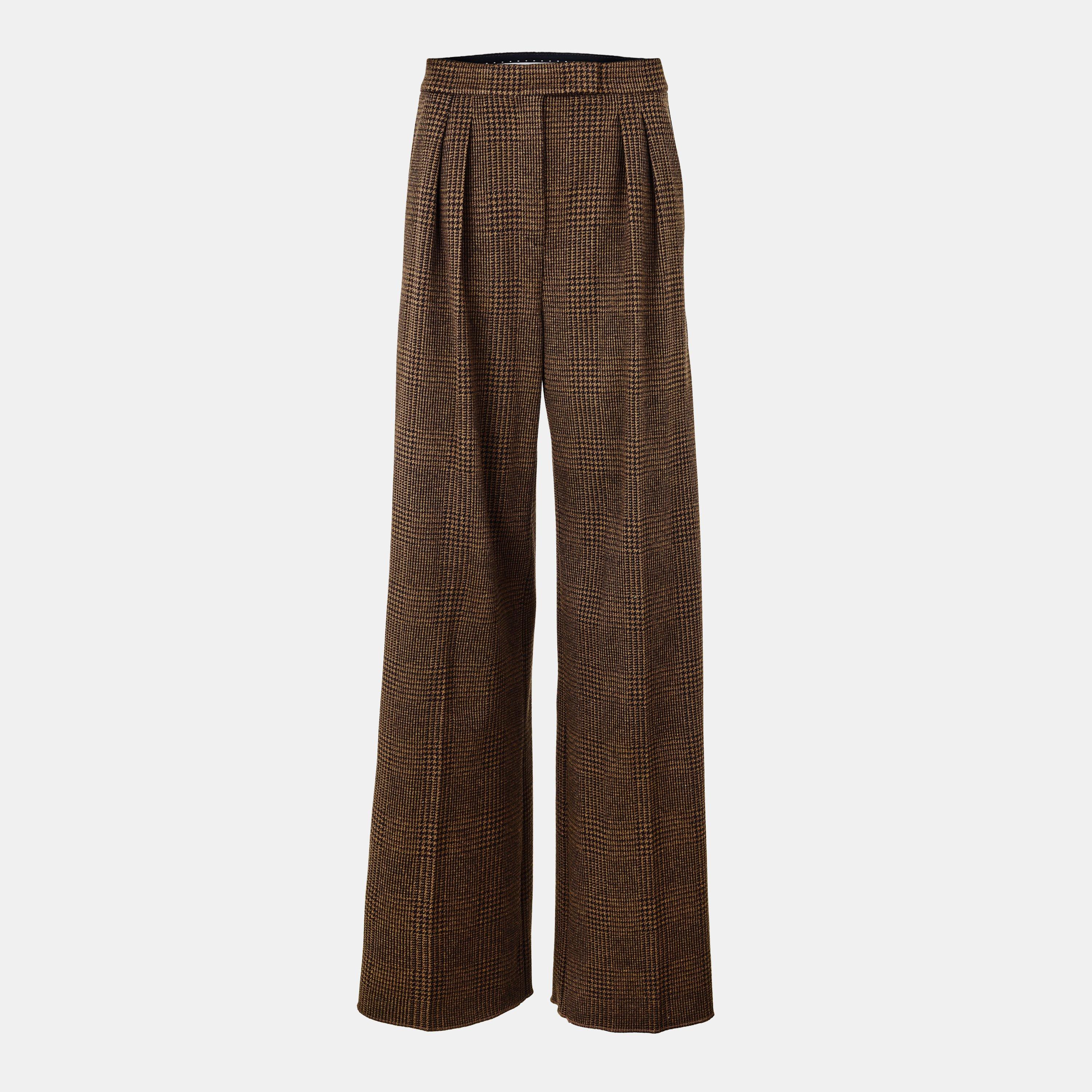Max Mara Women's Wide Leg Trousers - Chocolate - Size 42 (UK 10)