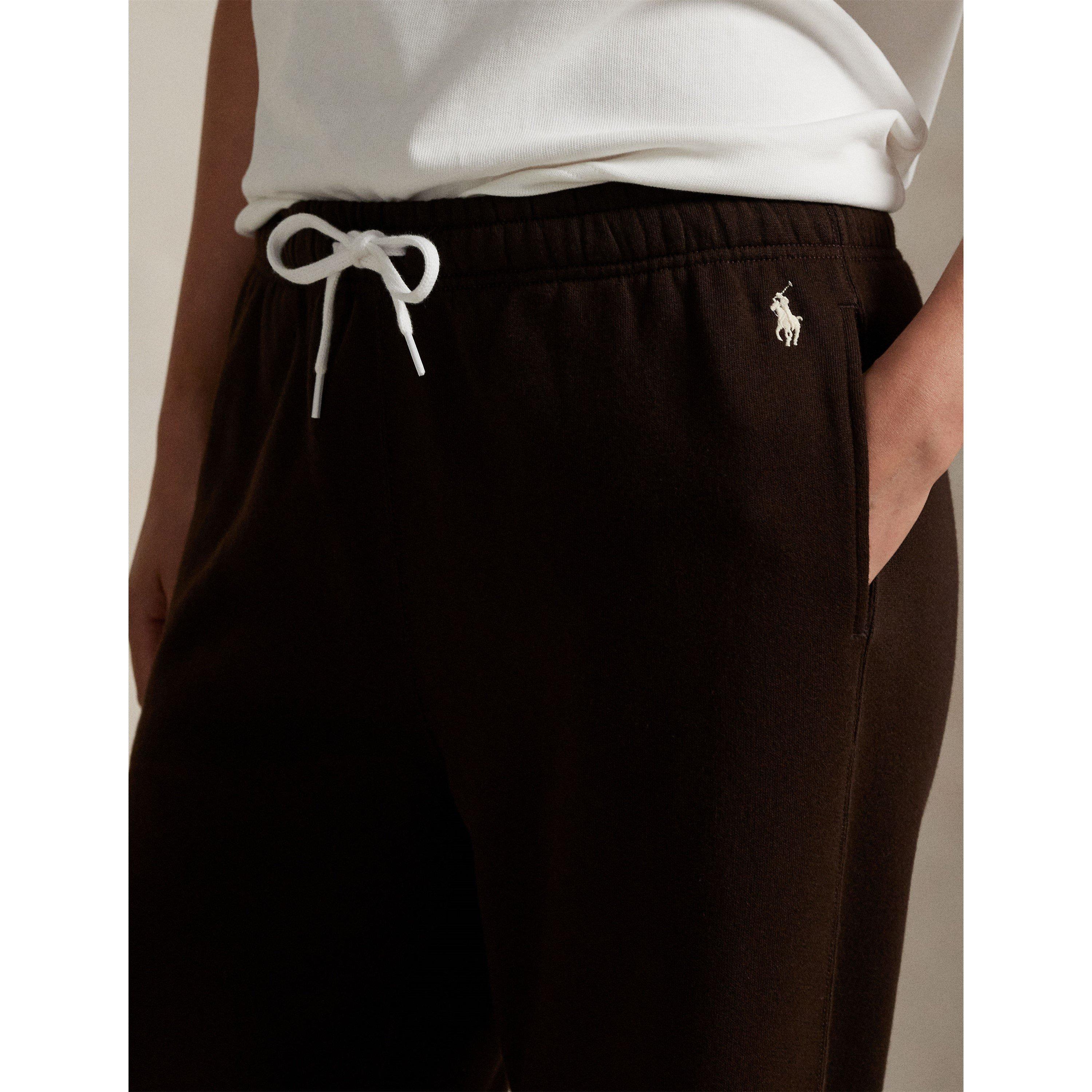 CIRCUIT BROWN - Polo Ralph Lauren - Women's Wide Open Hem Fleece Joggers - 4
