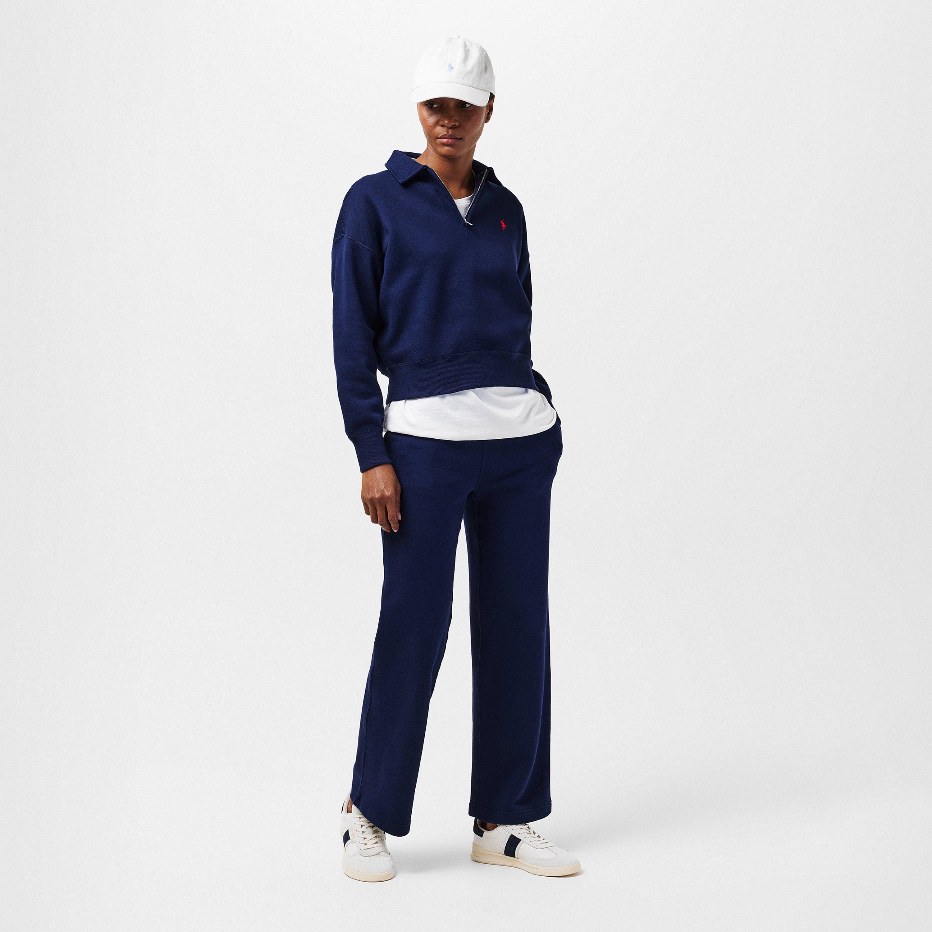 CRUISE NAVY - Polo Ralph Lauren - Women's Wide Open Hem Fleece Joggers - 6