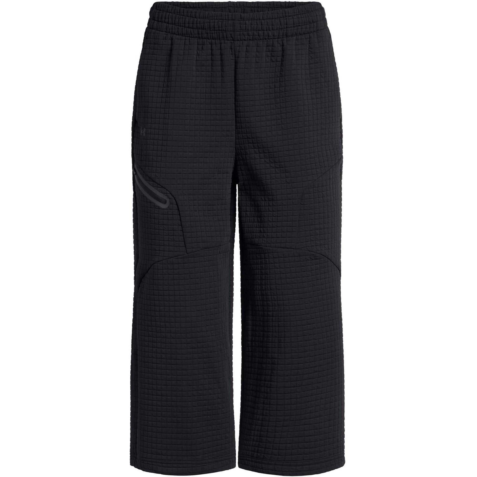 Black - Under Armour - Women's Cropped Open Hem Fleece Joggers - 1