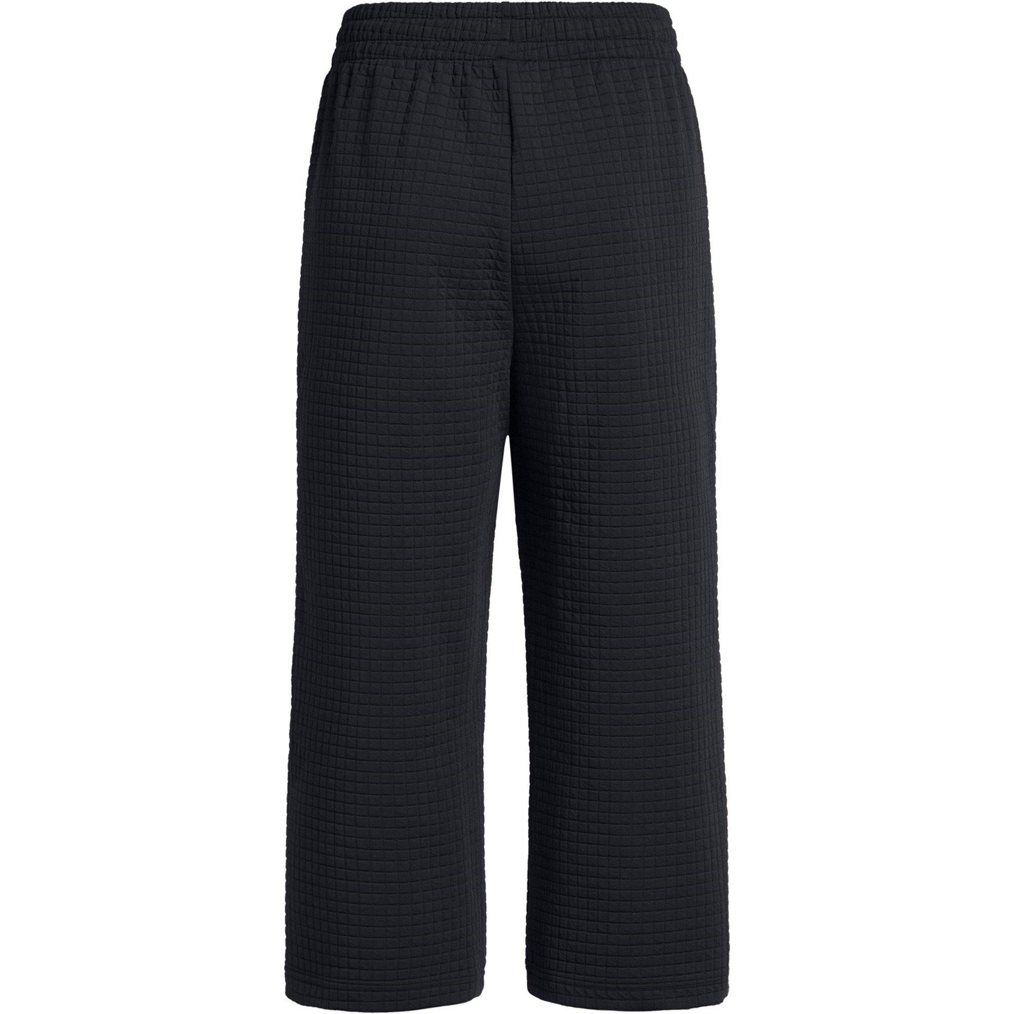 Black - Under Armour - Women's Cropped Open Hem Fleece Joggers - 2