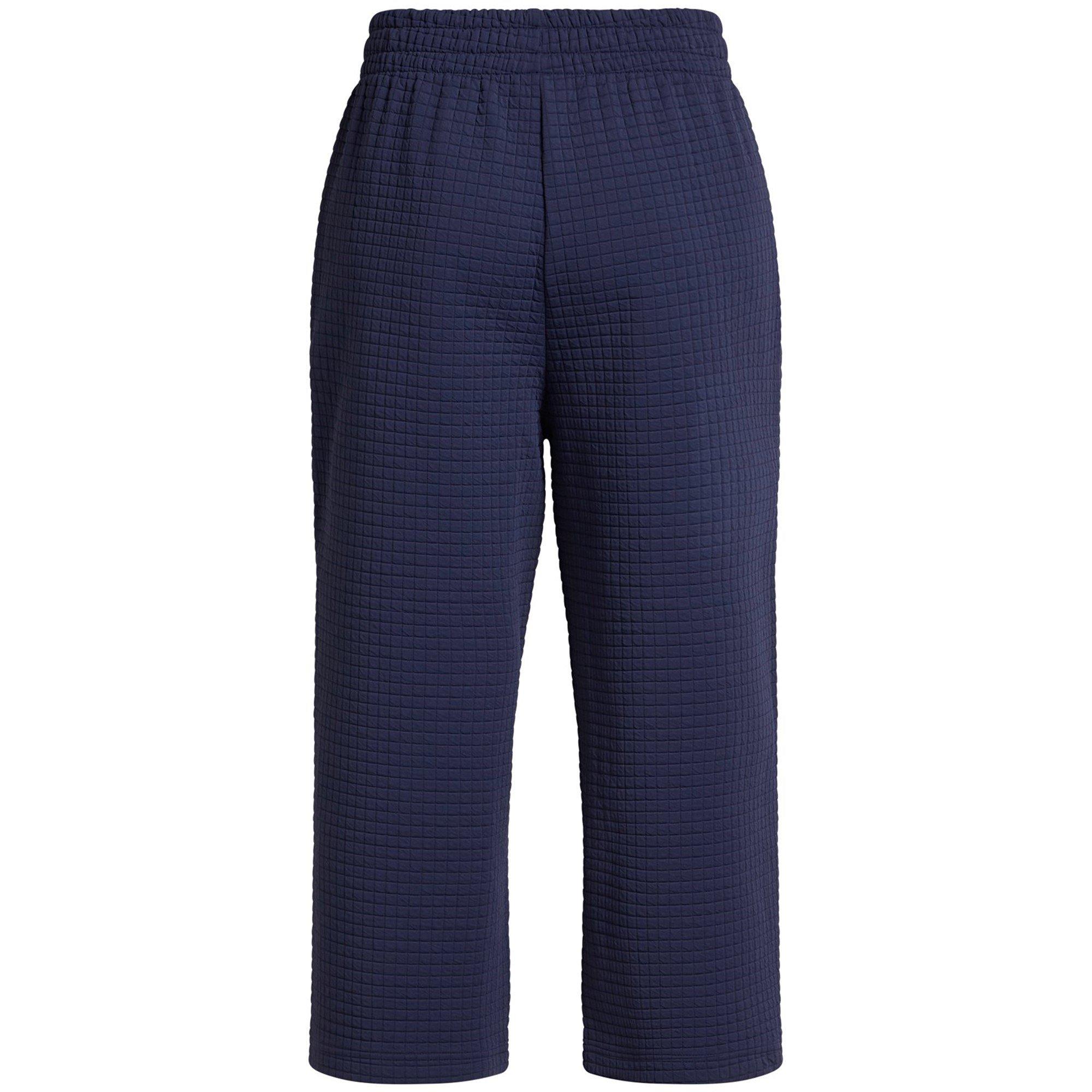 Blue - Under Armour - Cropped Open Hem Fleece Joggers - 2