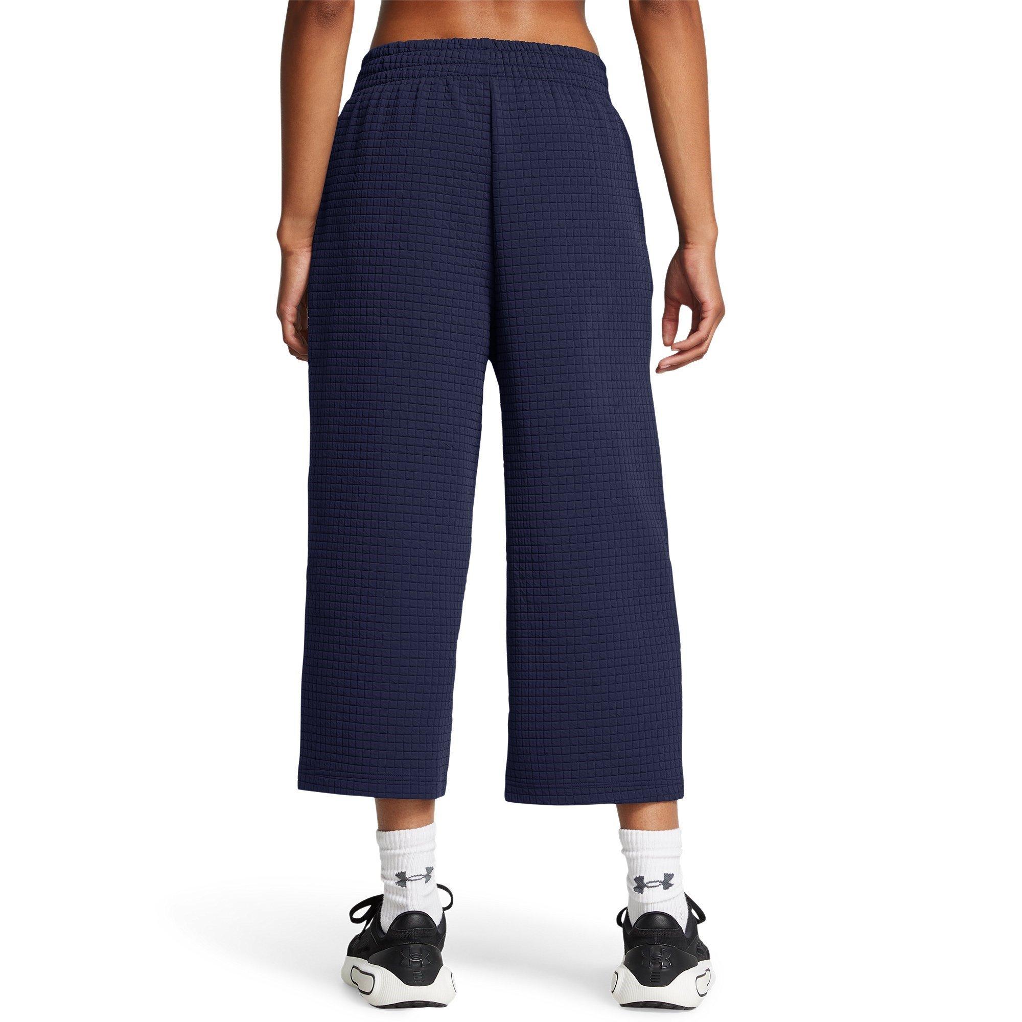 Blue - Under Armour - Cropped Open Hem Fleece Joggers - 4