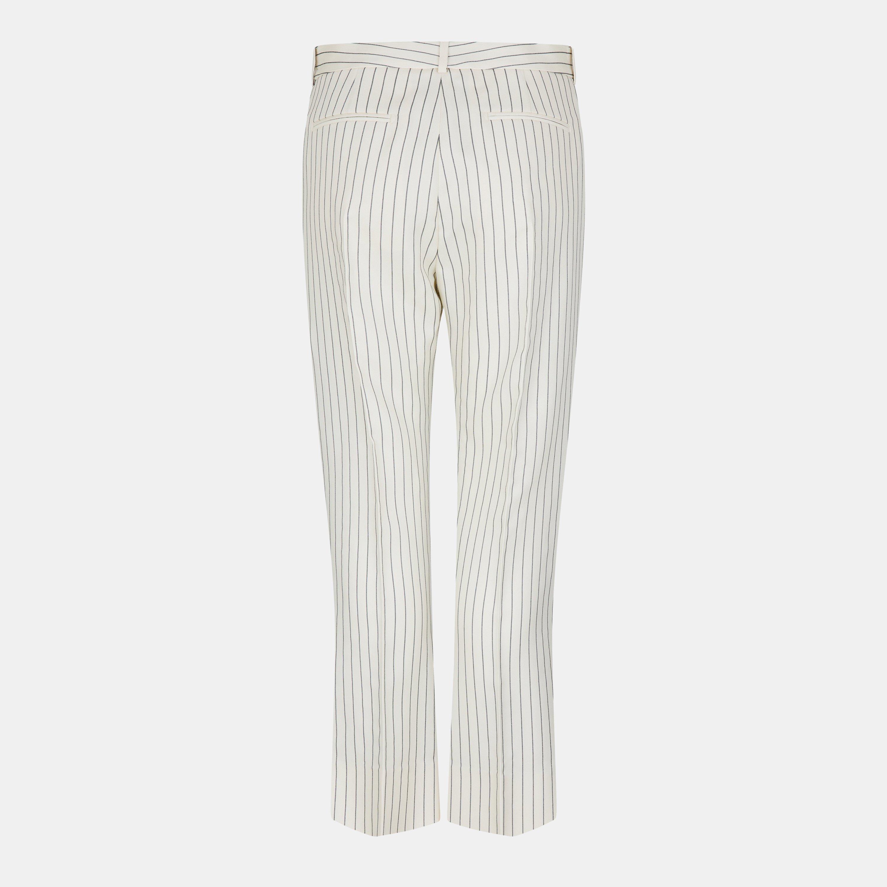 Ecru/Black - Tom Ford - Women's Knitted Trousers - 2