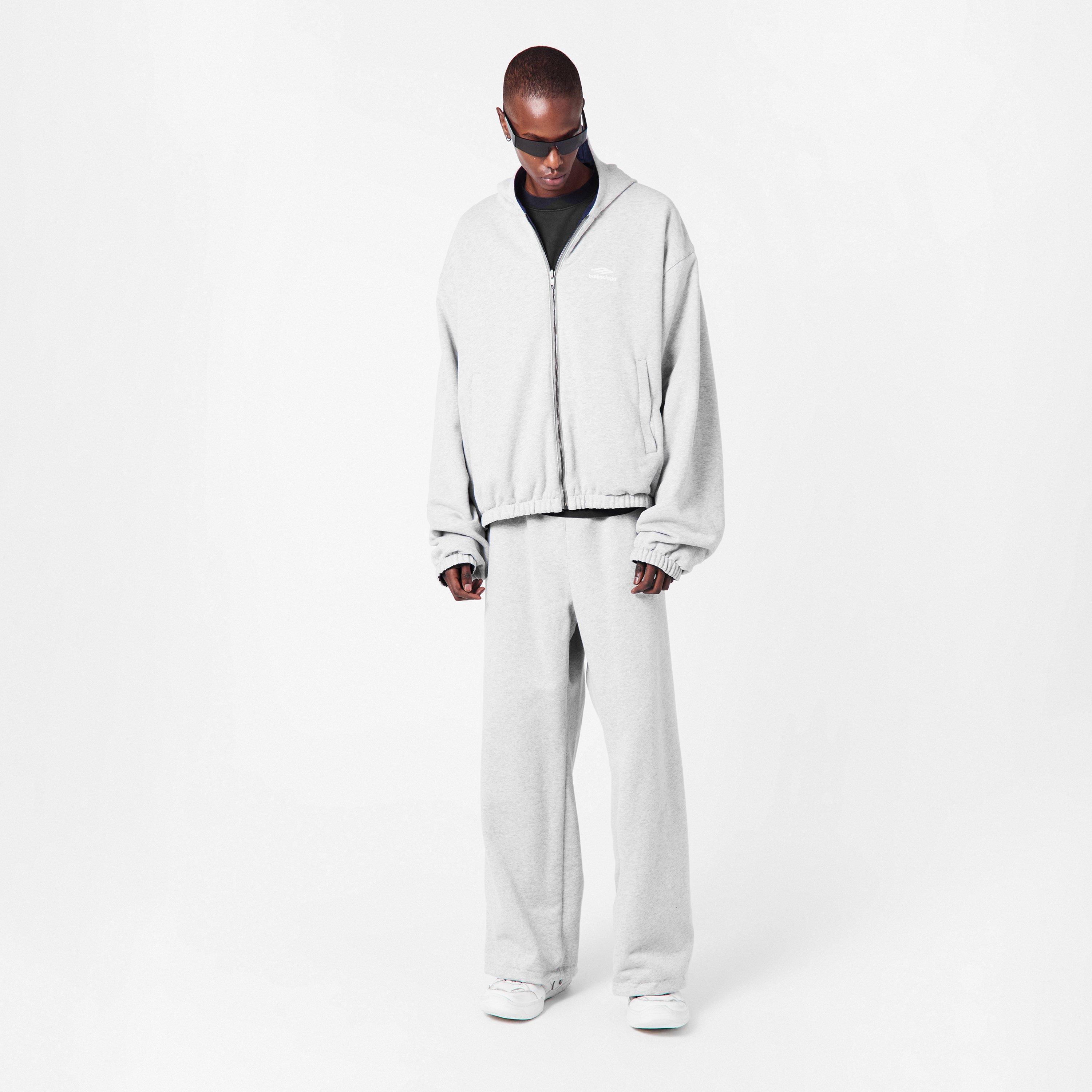 Marine Blue - Balenciaga - Men's Bal Tech Reverse Wide Leg Trousers - 11