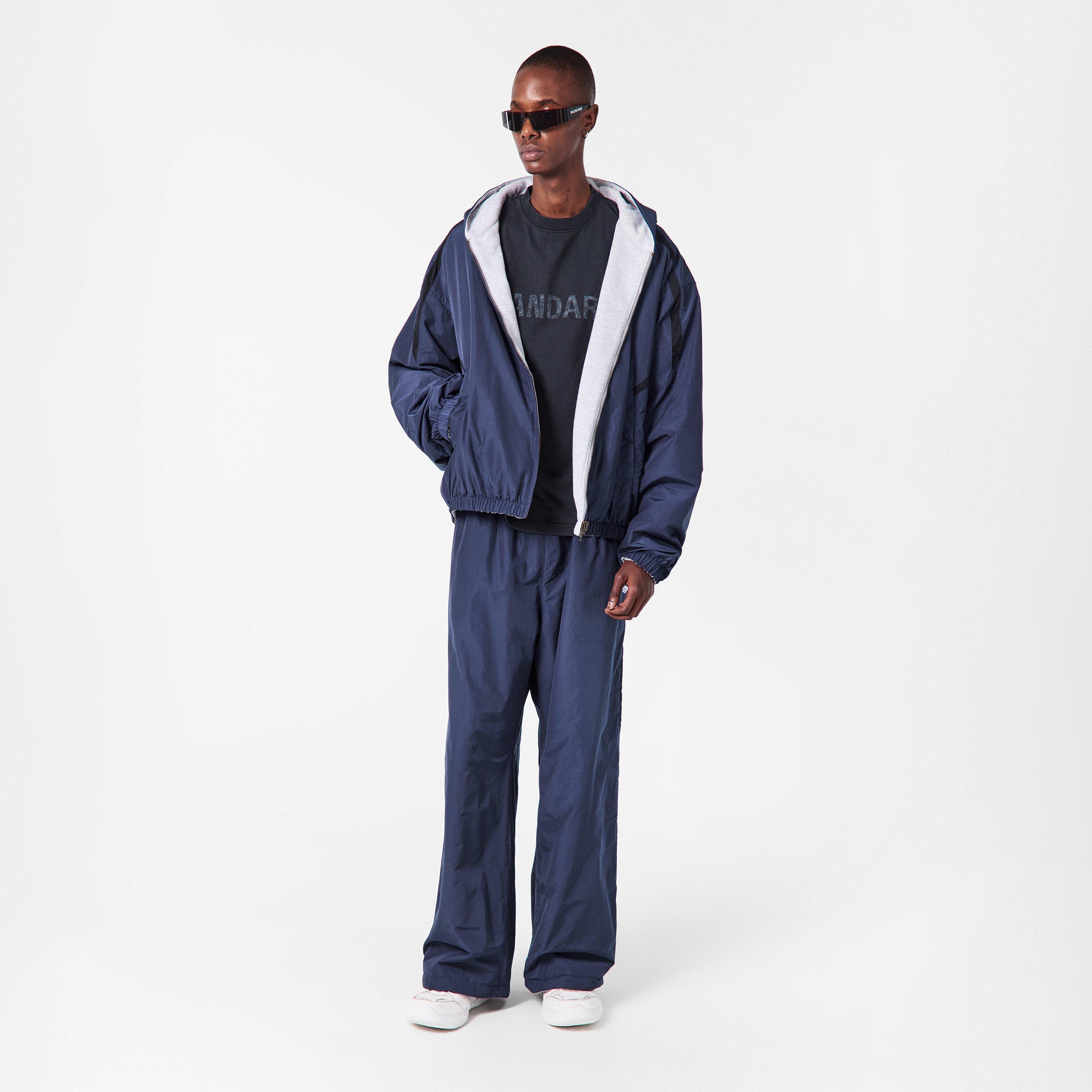 Marine Blue - Balenciaga - Men's Bal Tech Reverse Wide Leg Trousers - 6