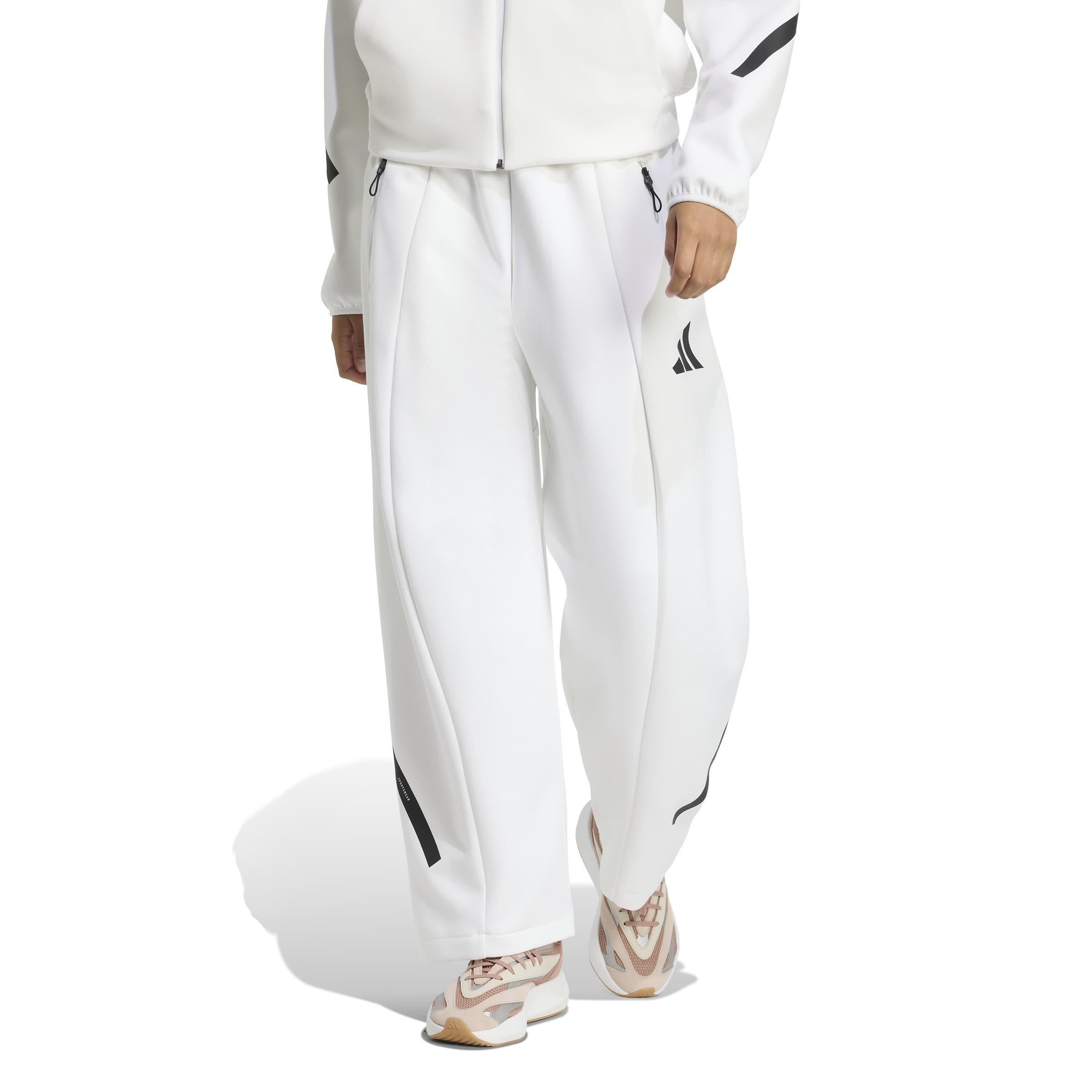 White - adidas - Open Hem Jersey Joggers - 2