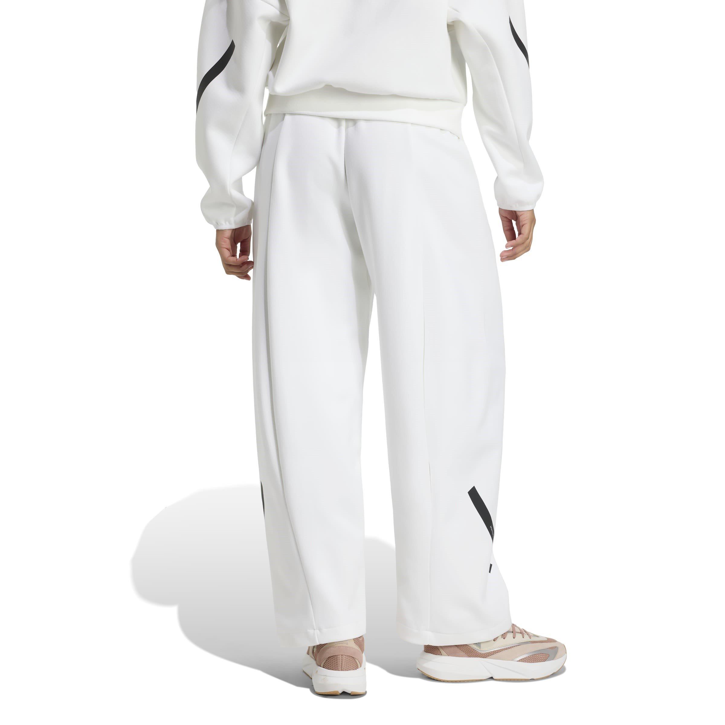 White - adidas - Open Hem Jersey Joggers - 3