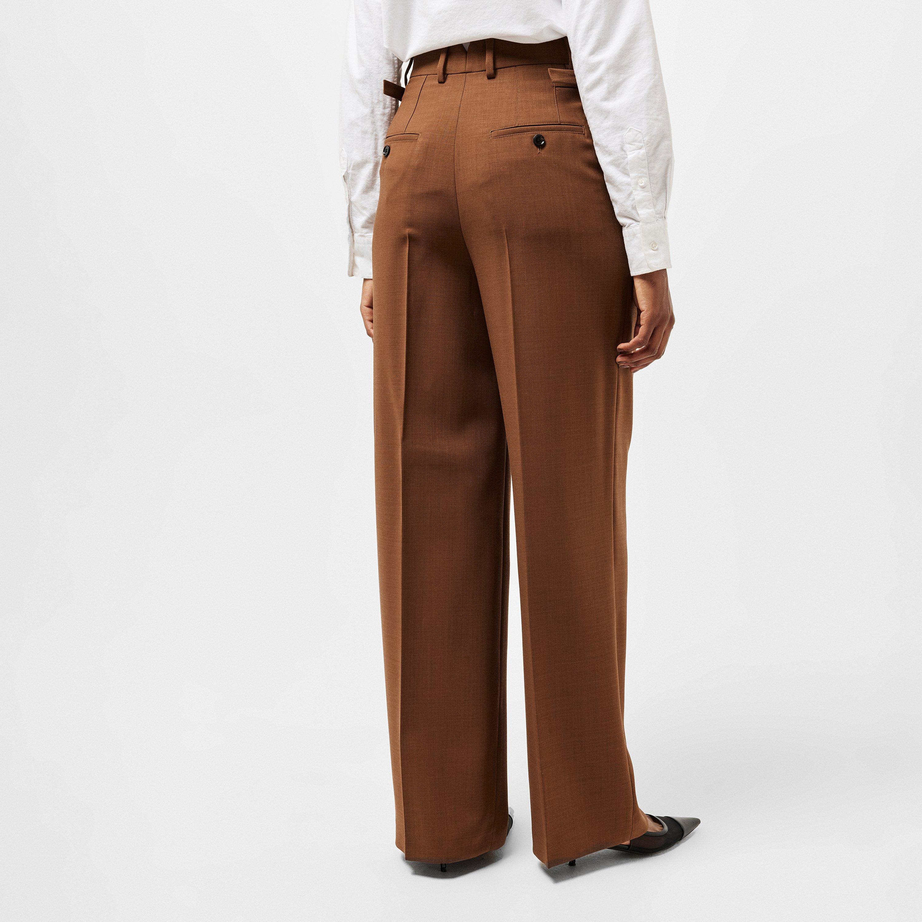 Noisette - Ami Paris - Women's Wide Leg Trousers - 4