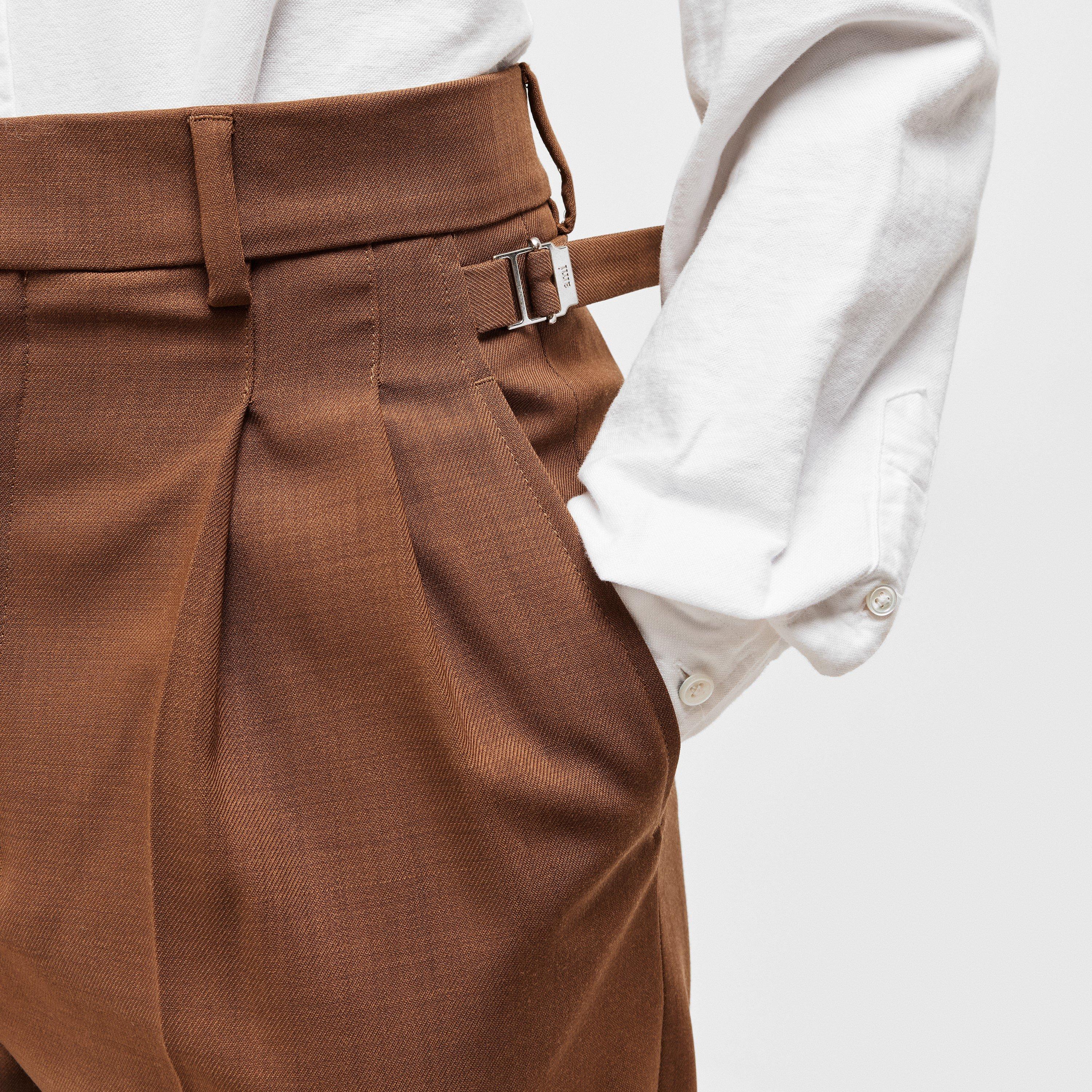 Noisette - Ami Paris - Women's Wide Leg Trousers - 5