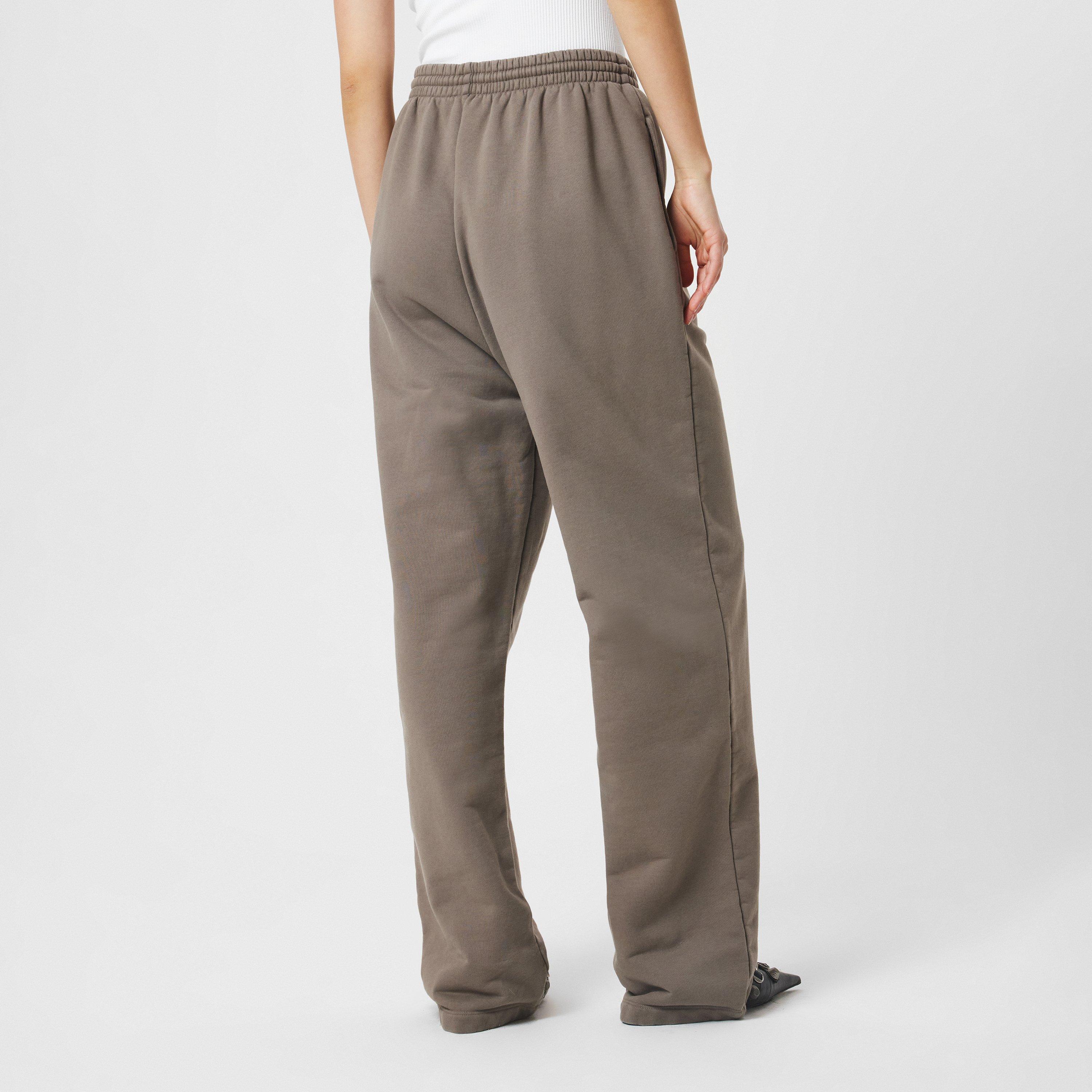 Taupe/Black - Balenciaga - Women's Open Hem Woven Tracksuit Bottoms - 4