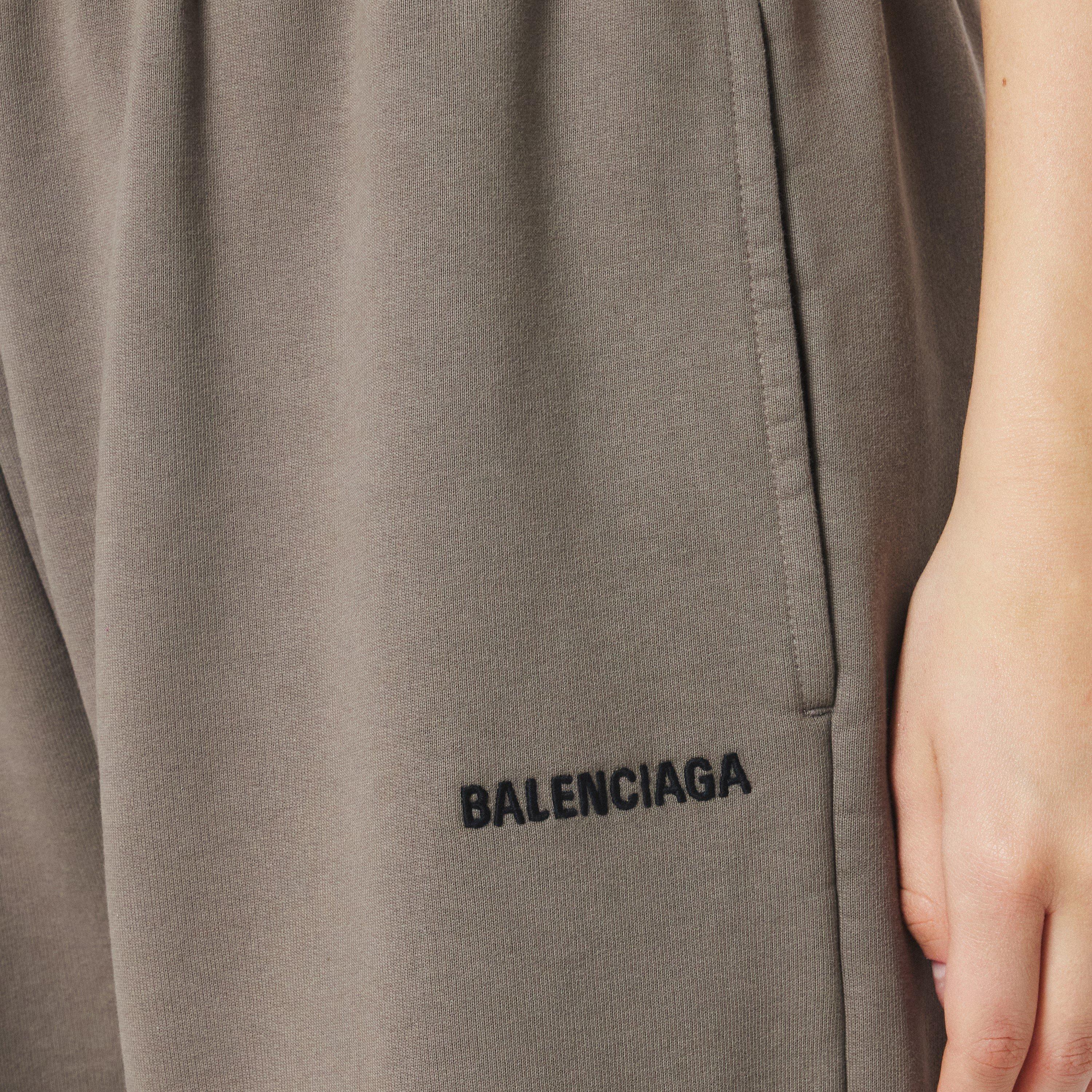 Taupe/Black - Balenciaga - Women's Open Hem Woven Tracksuit Bottoms - 5