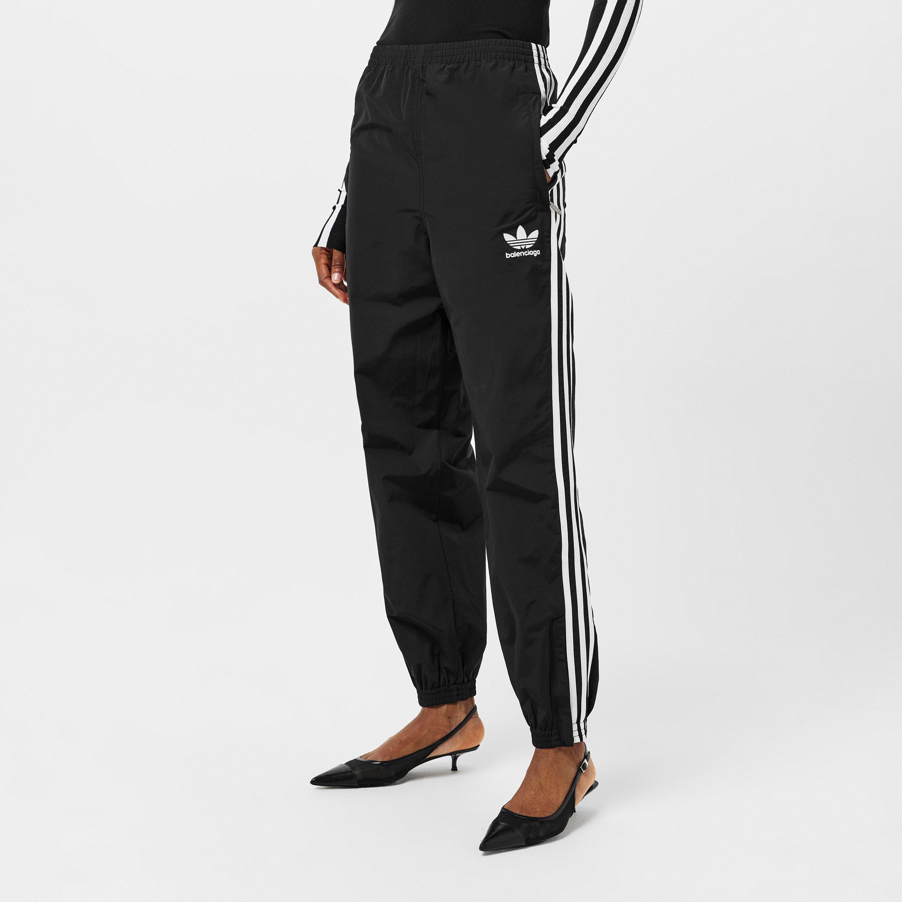 Black - Balenciaga - Women's Closed Hem Fleece Jogging Bottoms - 3