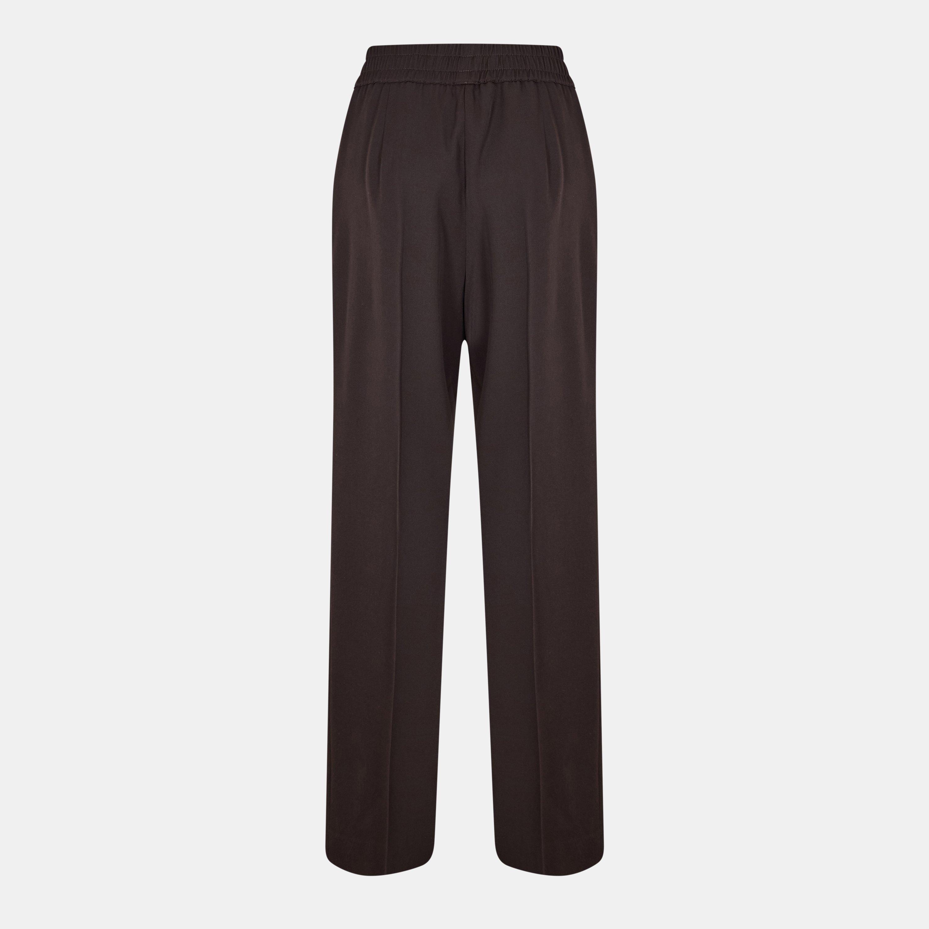 Ebano - Dolce and Gabbana - Women's High Waisted Wide Leg Trousers - 2