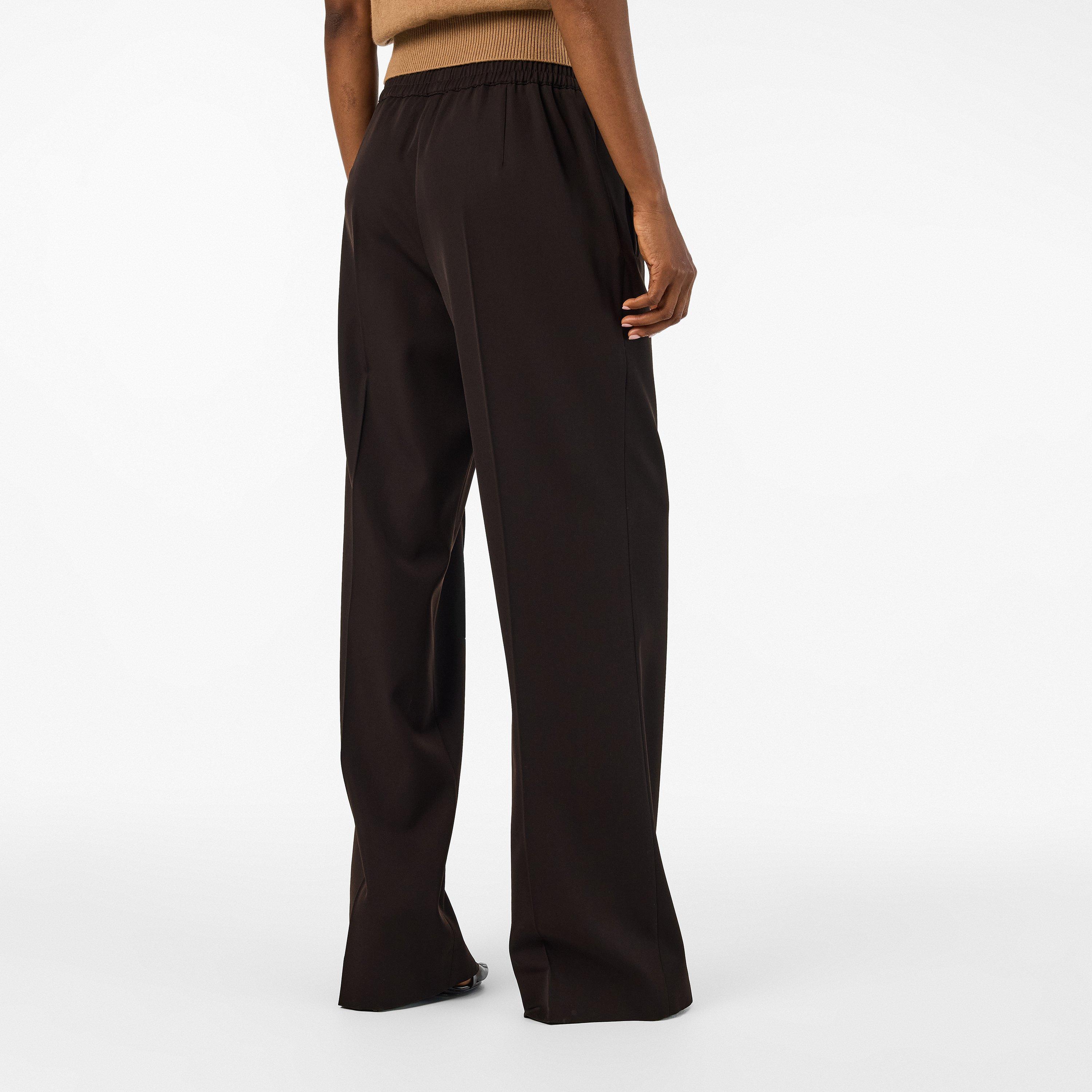 Ebano - Dolce and Gabbana - Women's High Waisted Wide Leg Trousers - 4