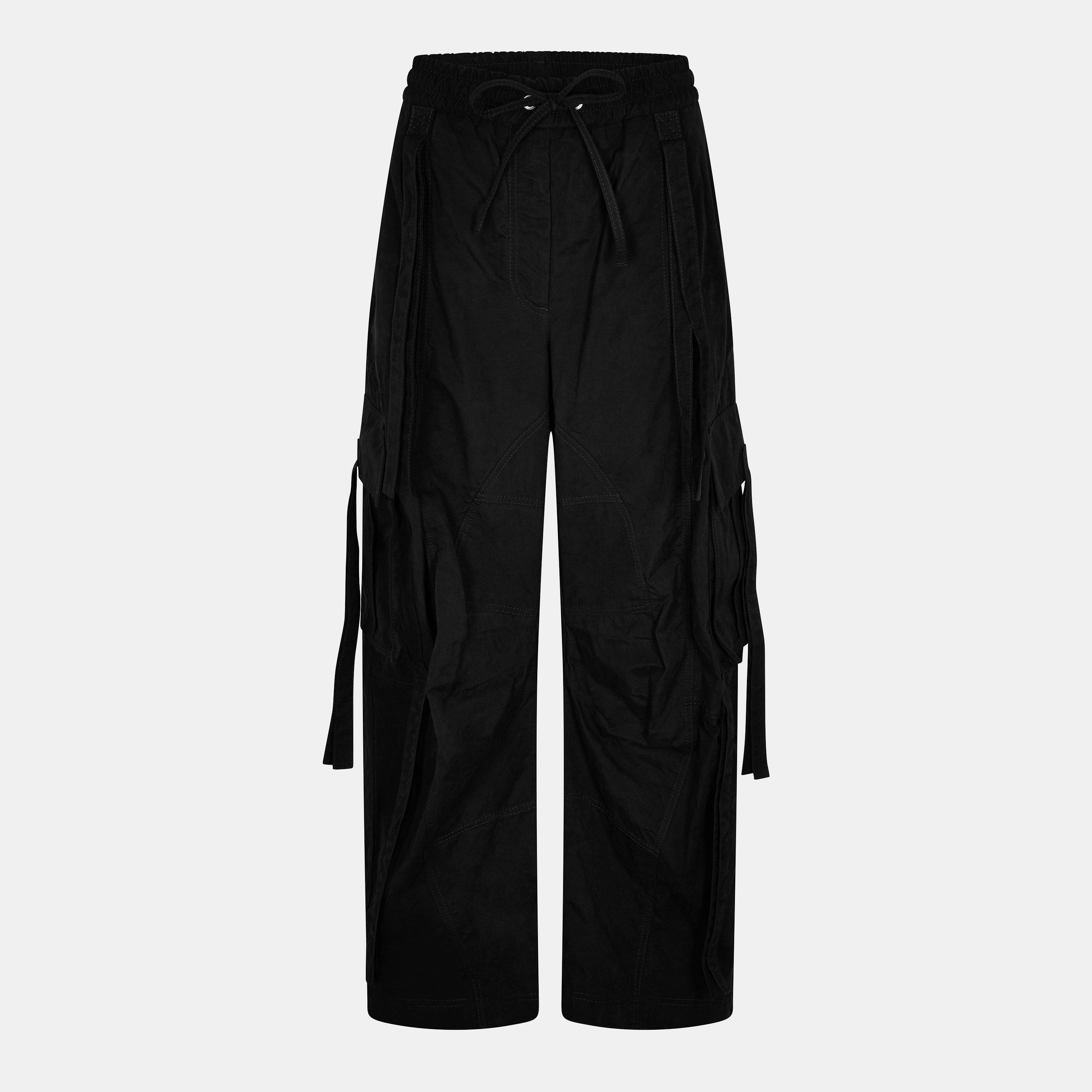 Nero - Dolce and Gabbana - Women's High Rise Wide Leg Trousers - 1