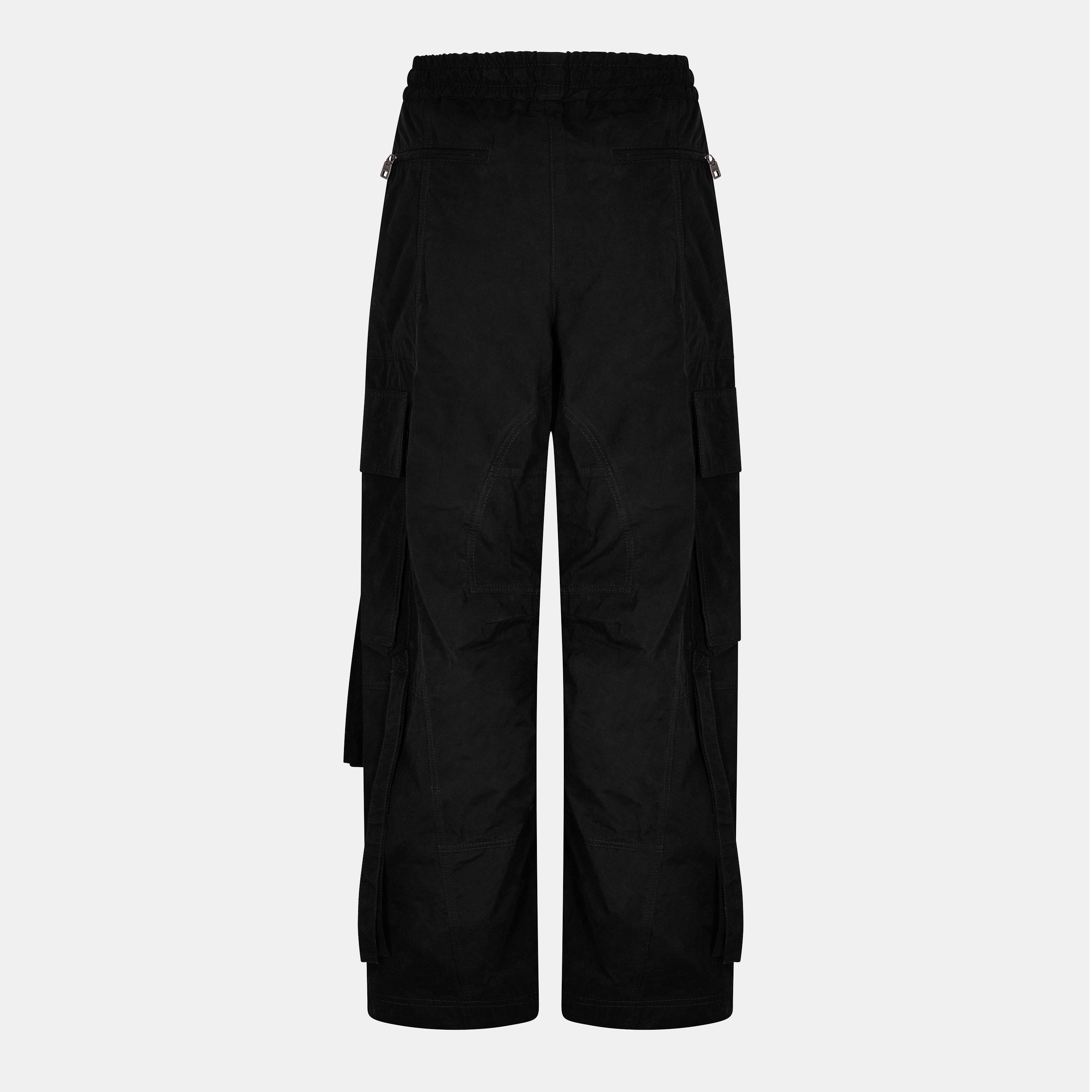 Nero - Dolce and Gabbana - Women's High Rise Wide Leg Trousers - 2