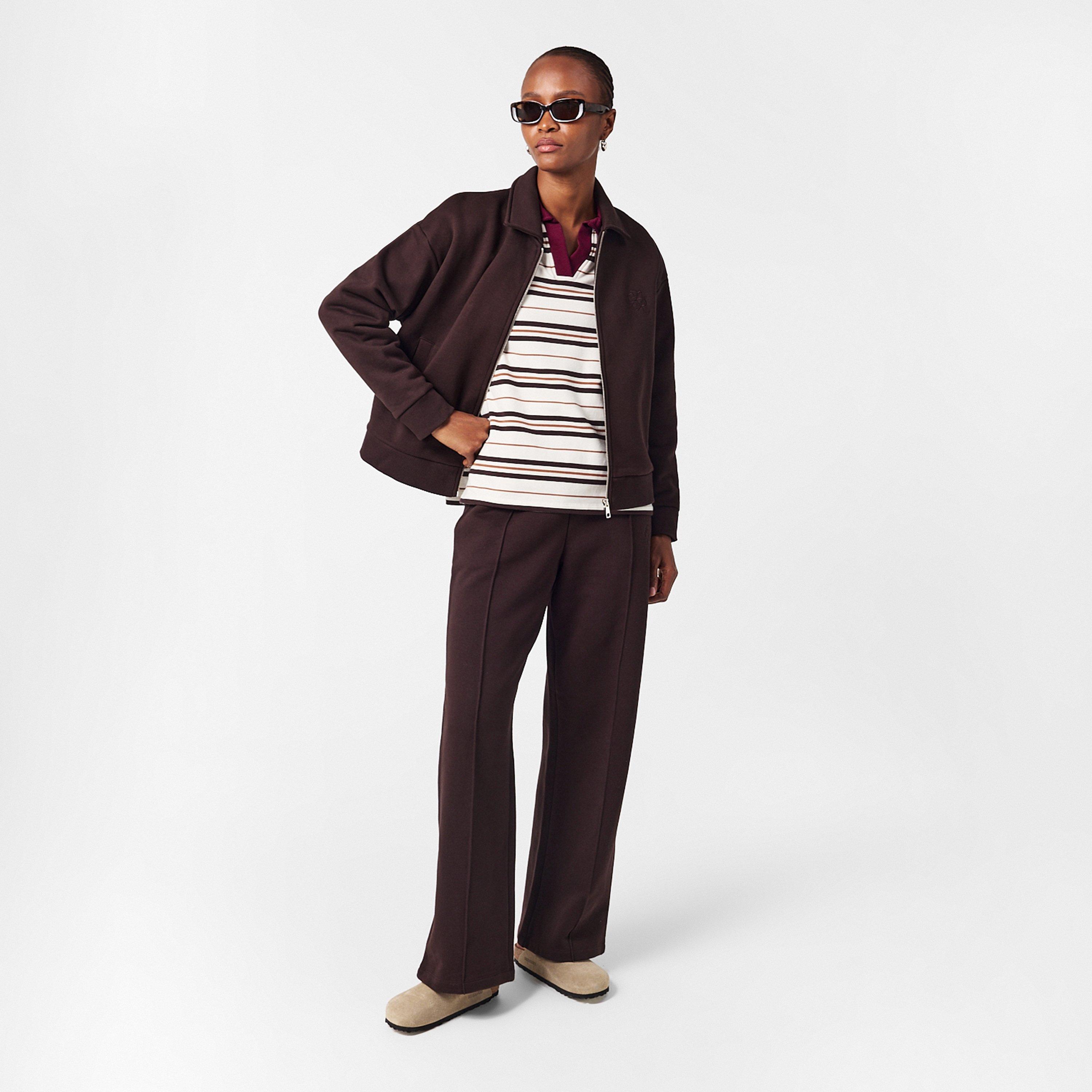 Chocolate - 4th and Reckless - Women's Valeri Jog Open Hem Jersey Joggers - 6