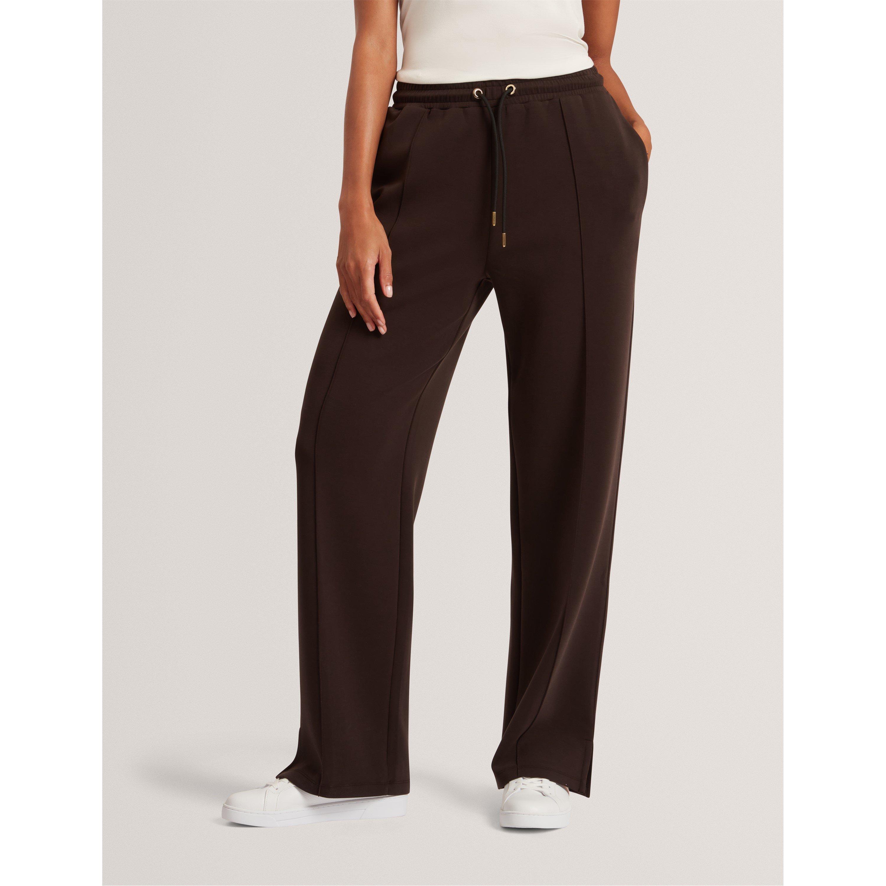 Marrone scuro - Ted Baker - Women's Split Open Hem Jersey Joggers - 2