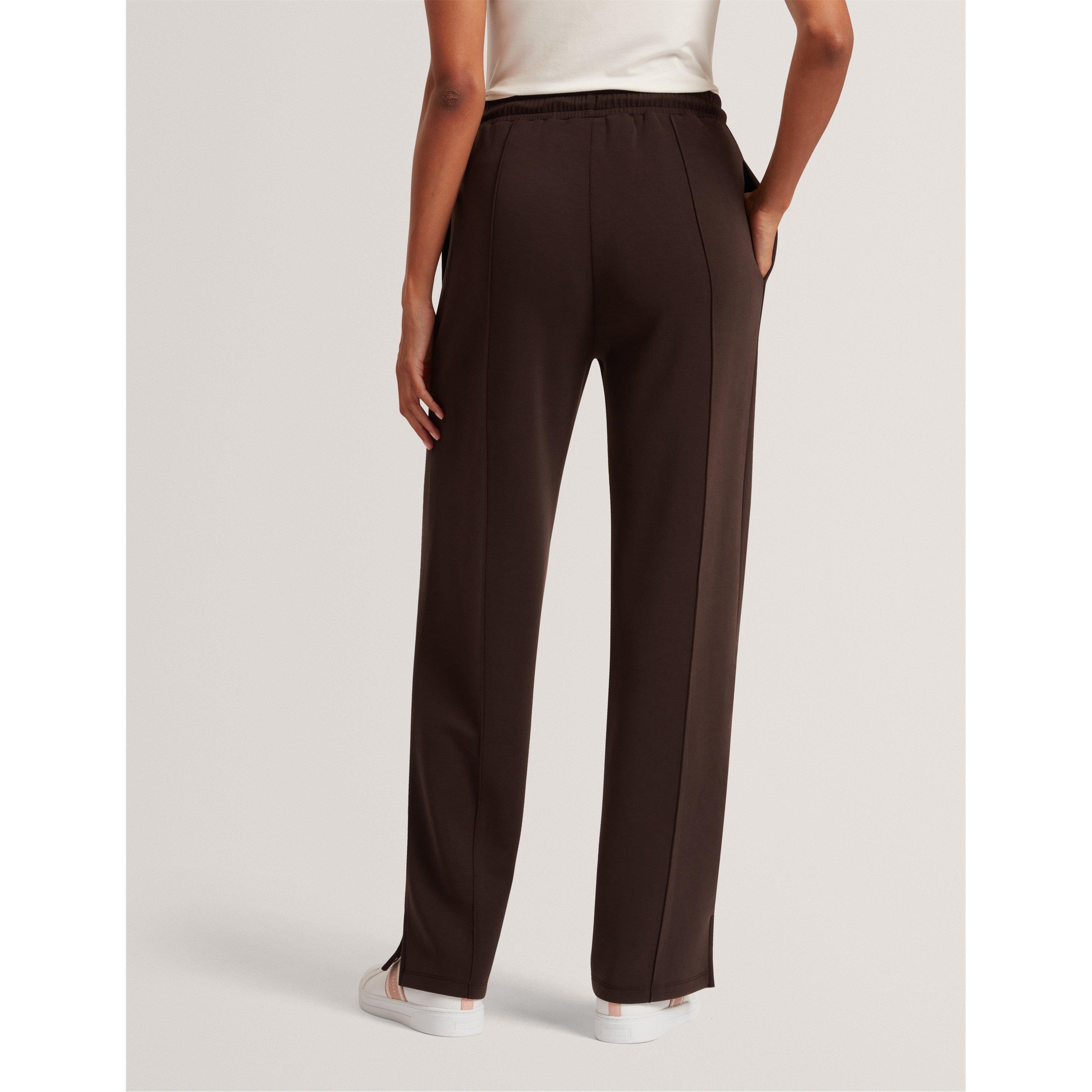 Marrone scuro - Ted Baker - Women's Split Open Hem Jersey Joggers - 3