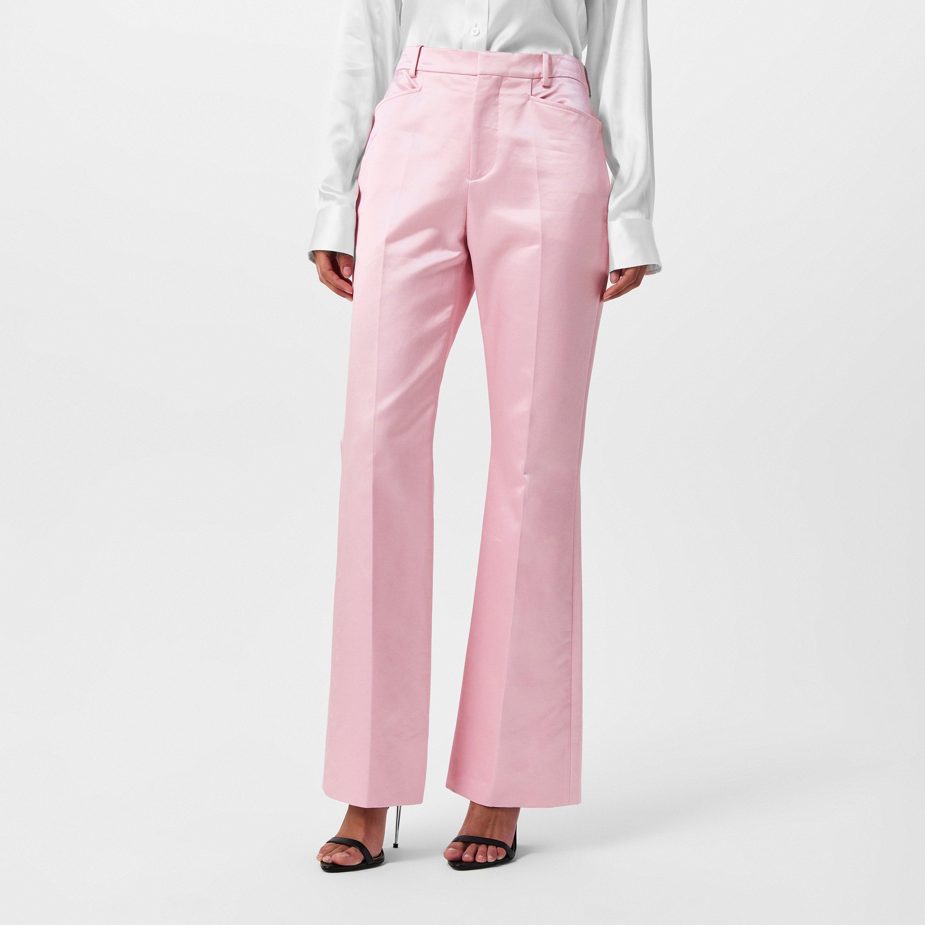 Pink - Tom Ford - Women's Knitted Trousers, Fabric - 3