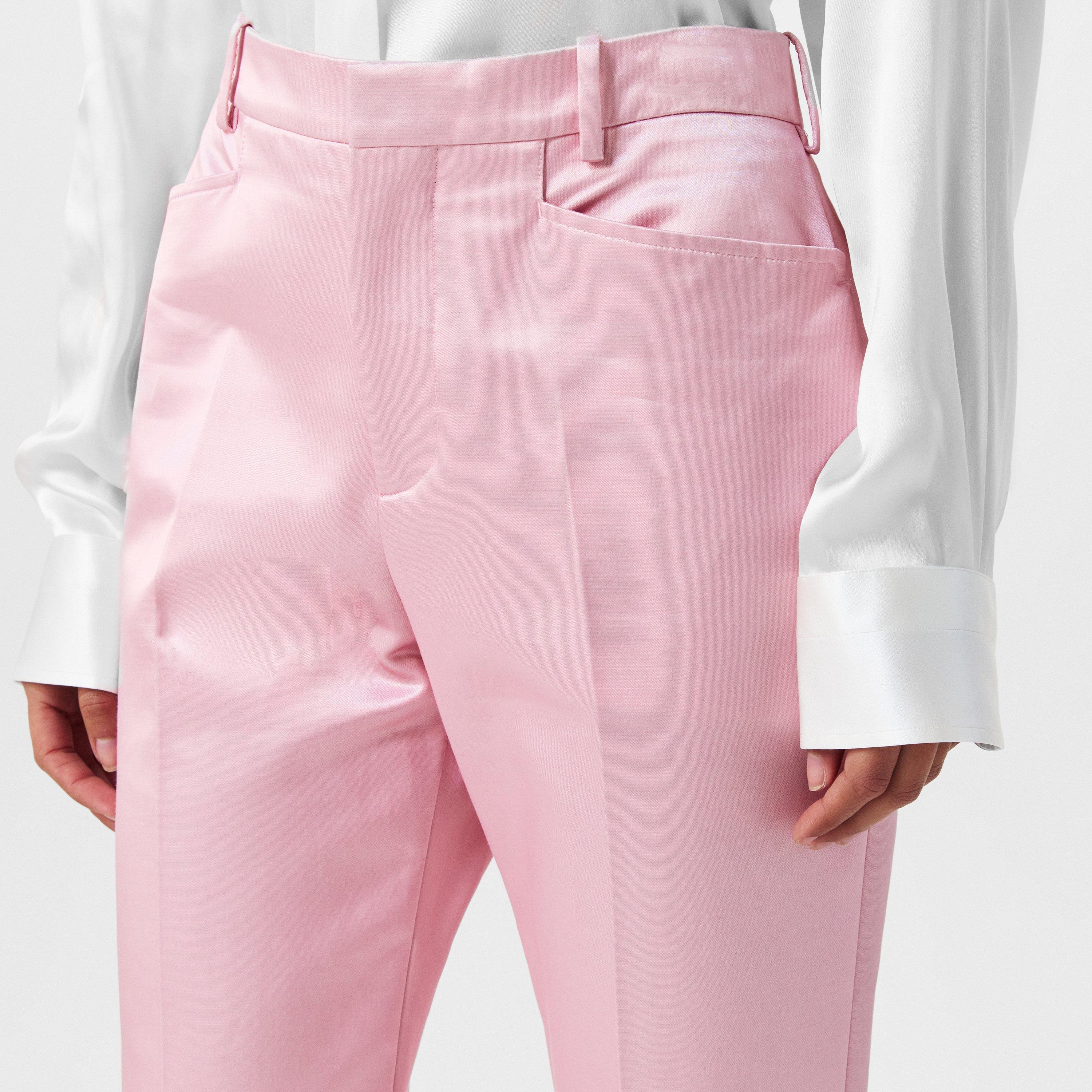 Pink - Tom Ford - Women's Knitted Trousers, Fabric - 5