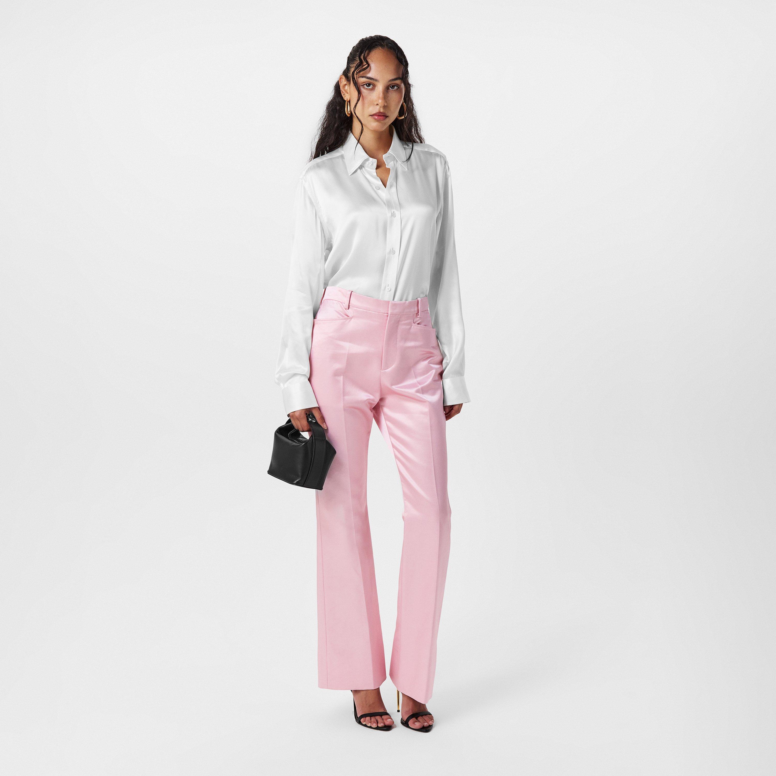 Pink - Tom Ford - Women's Knitted Trousers, Fabric - 6