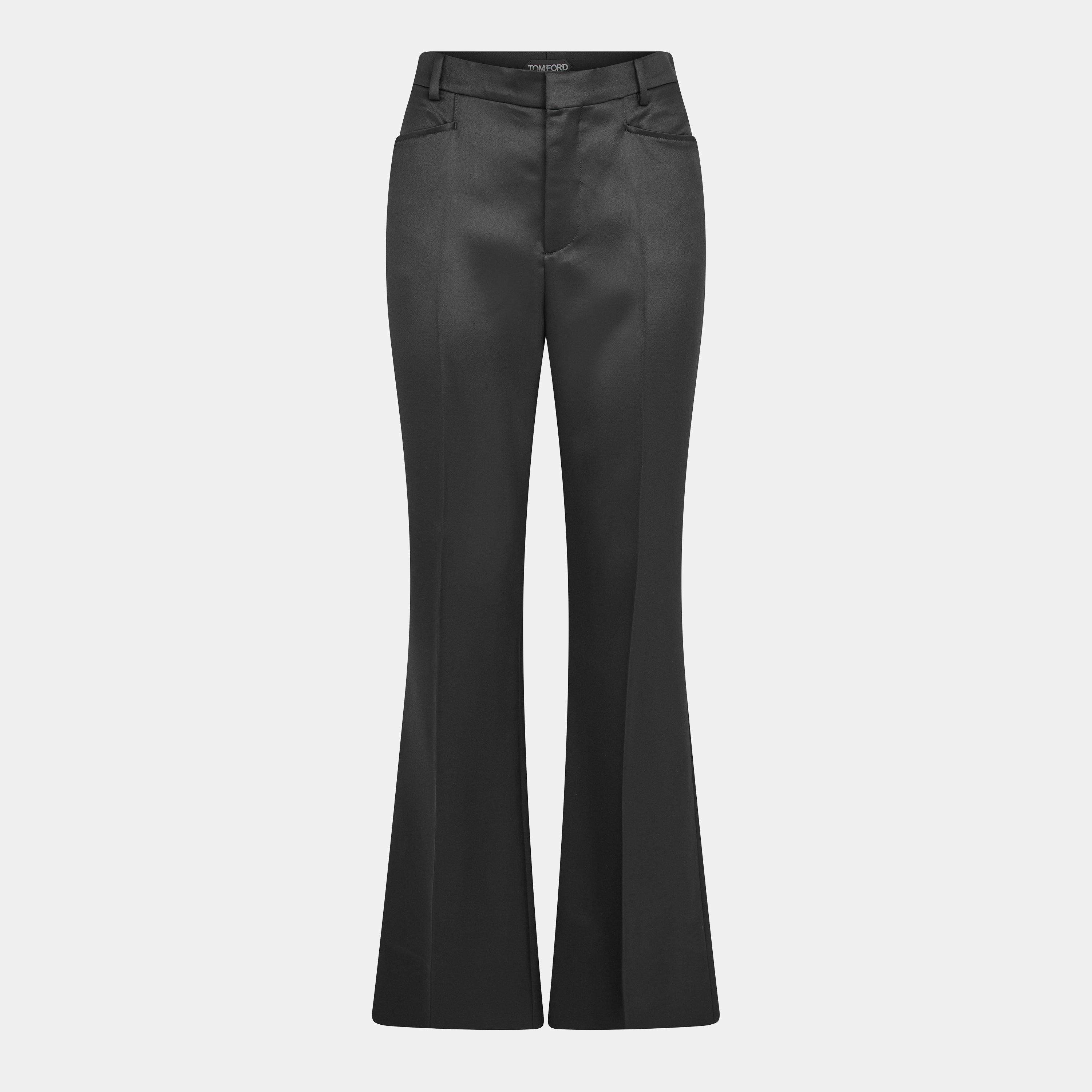 Black - Tom Ford - Women's Knitted Trousers, Fabric - 1
