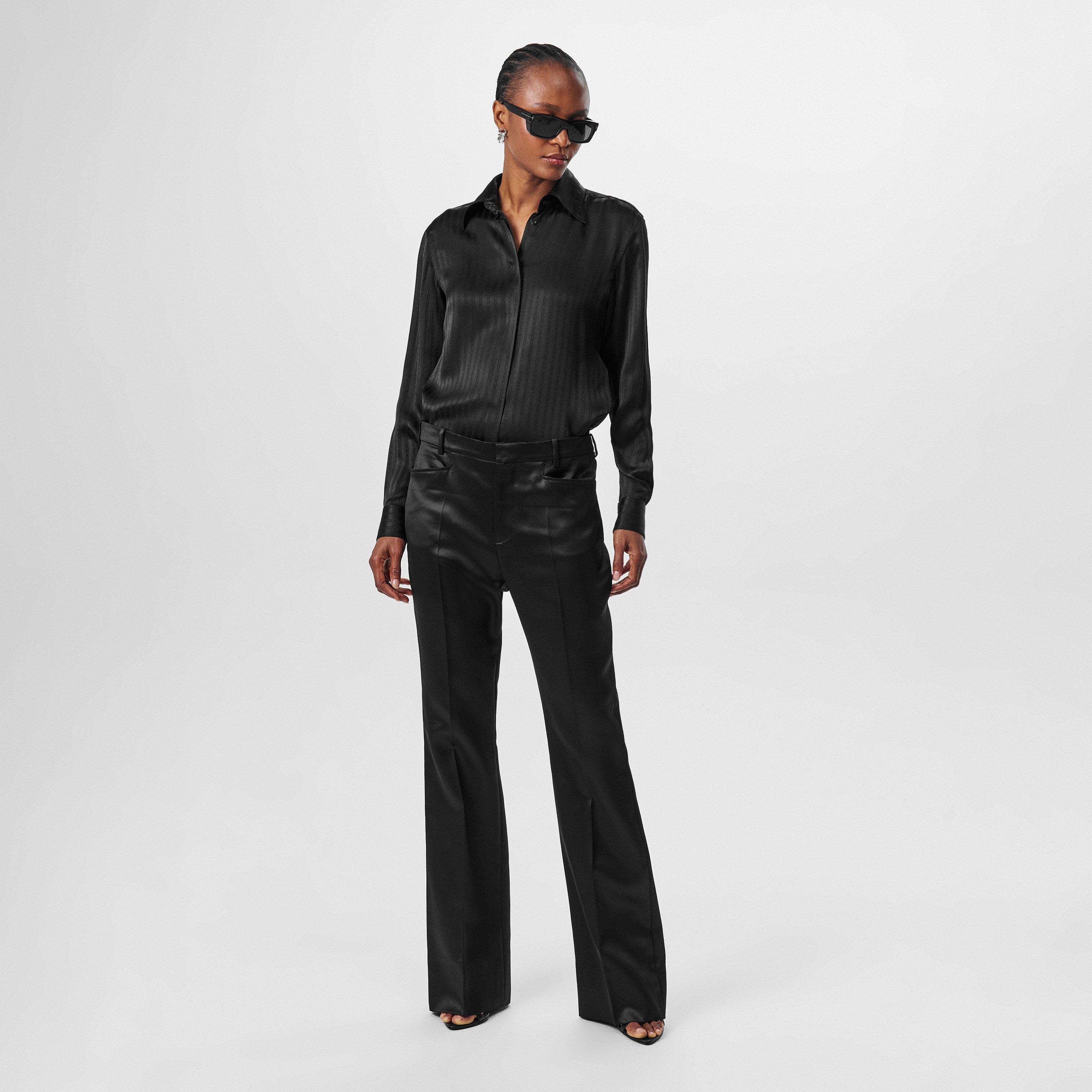 Black - Tom Ford - Women's Knitted Trousers, Fabric - 6