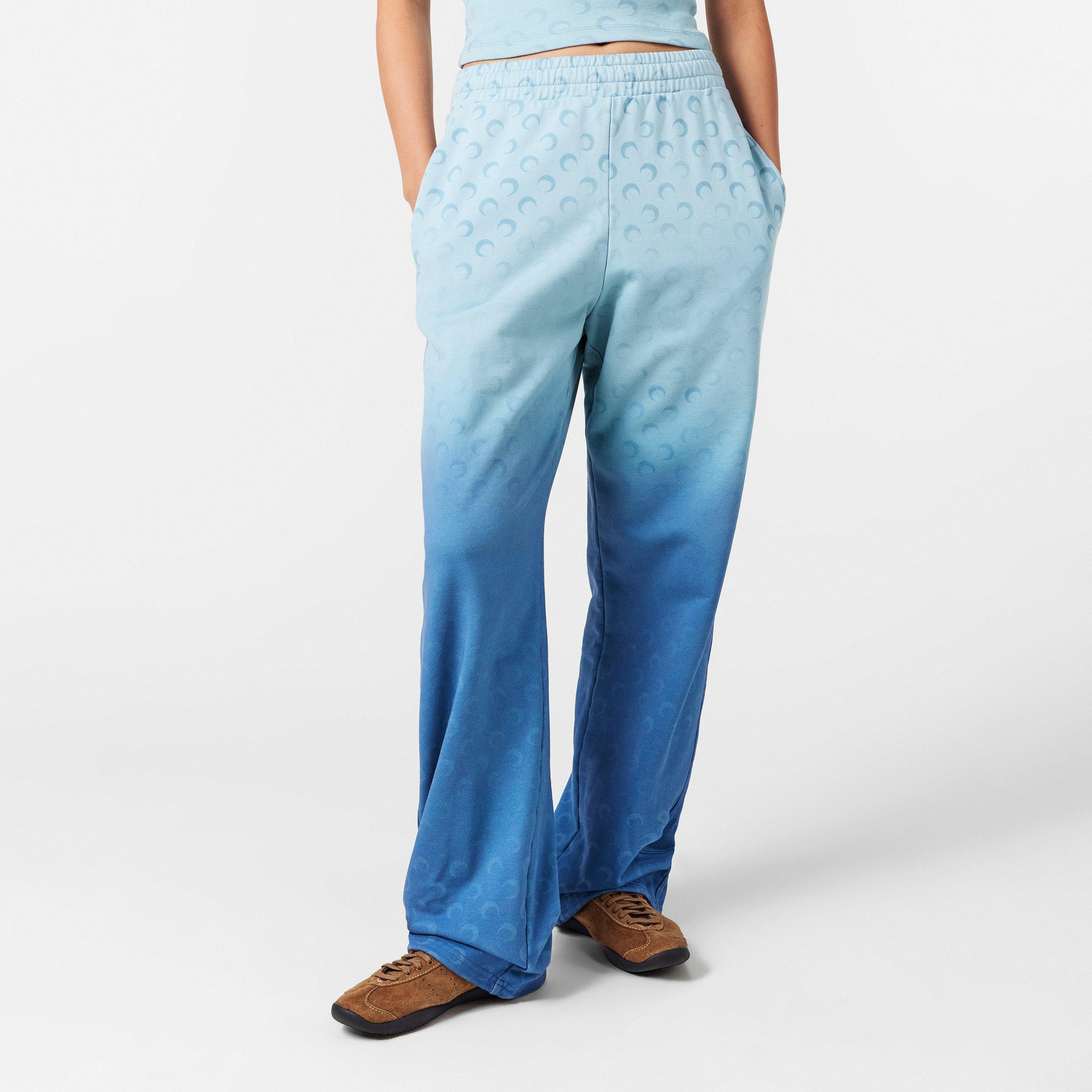 Light Blue - Marine Serre - Women's MS Moon Open Hem Woven Joggers - 3