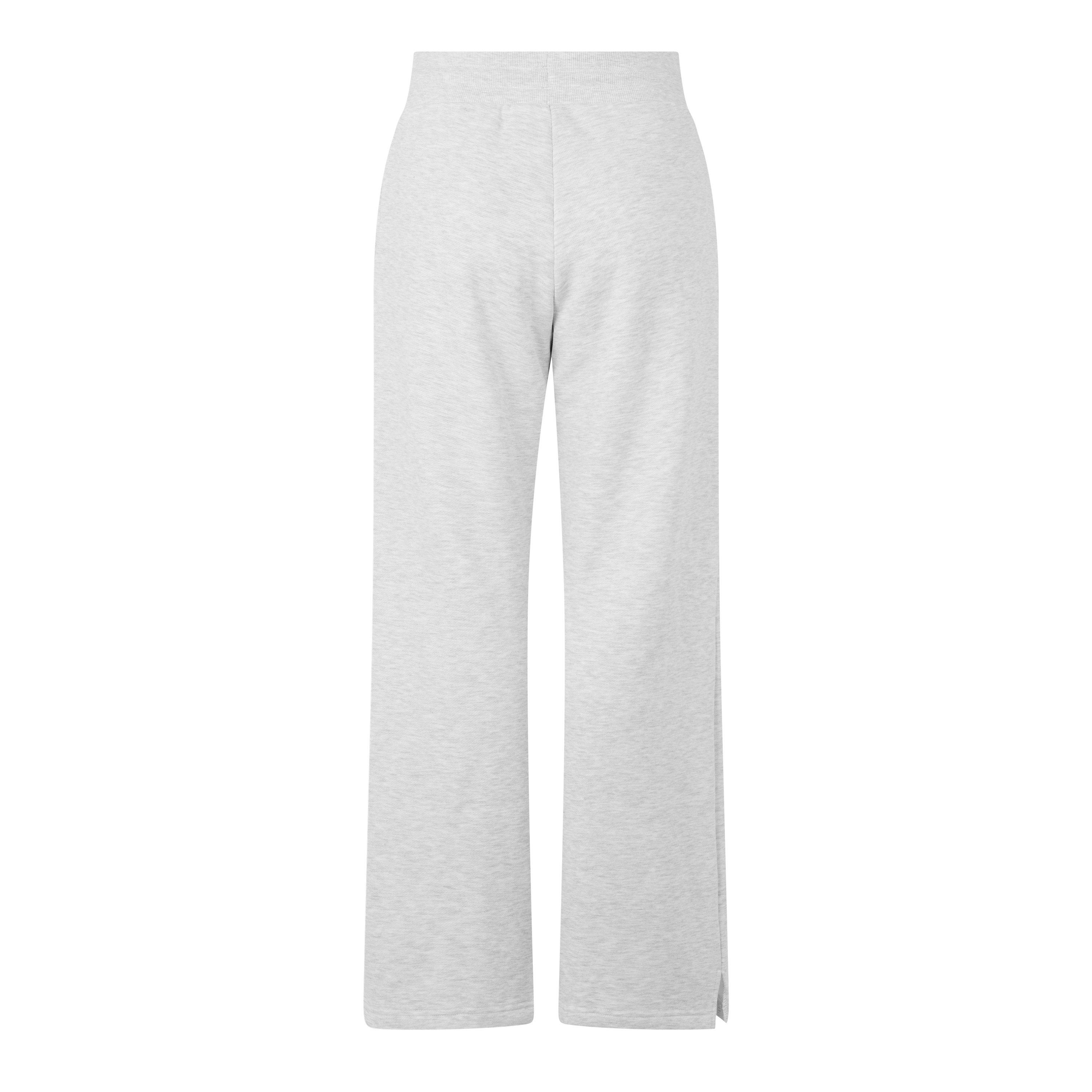 LightGryMelange - Rohnisch - Women's Wide Open Hem Jersey Jogging Bottoms - 2