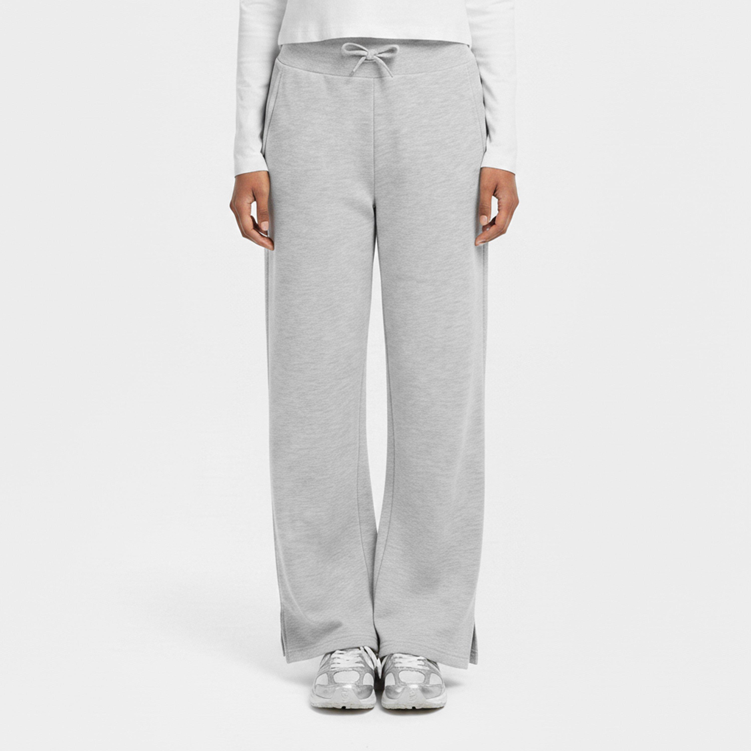LightGryMelange - Rohnisch - Women's Wide Open Hem Jersey Jogging Bottoms - 3